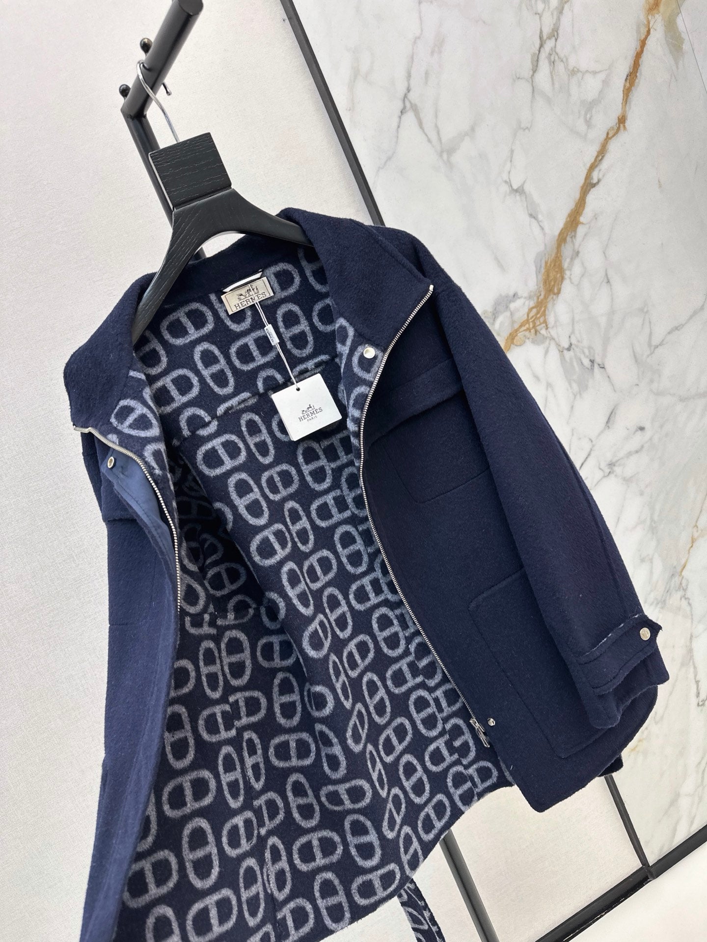 26FW New Reversible Cashmere Mid-Length Lapel Coat 🖤