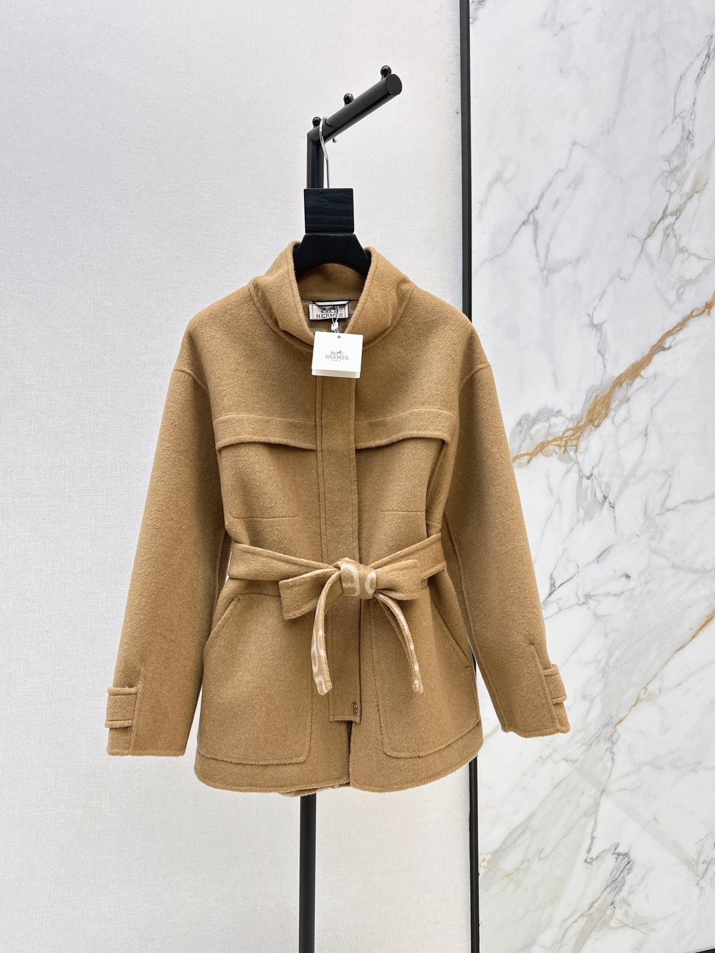 26FW New Reversible Cashmere Mid-Length Lapel Coat 🖤