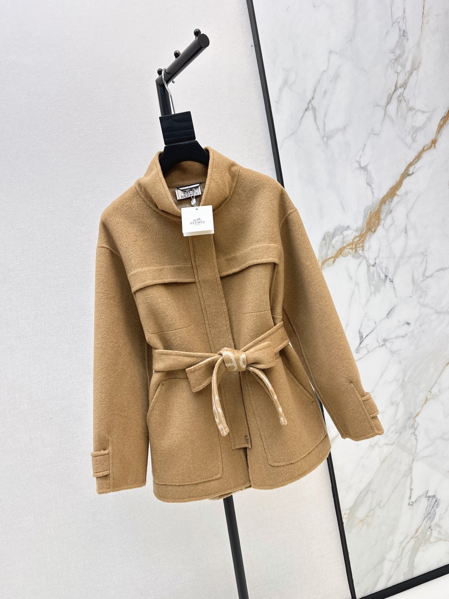 26FW New Reversible Cashmere Mid-Length Lapel Coat 🖤