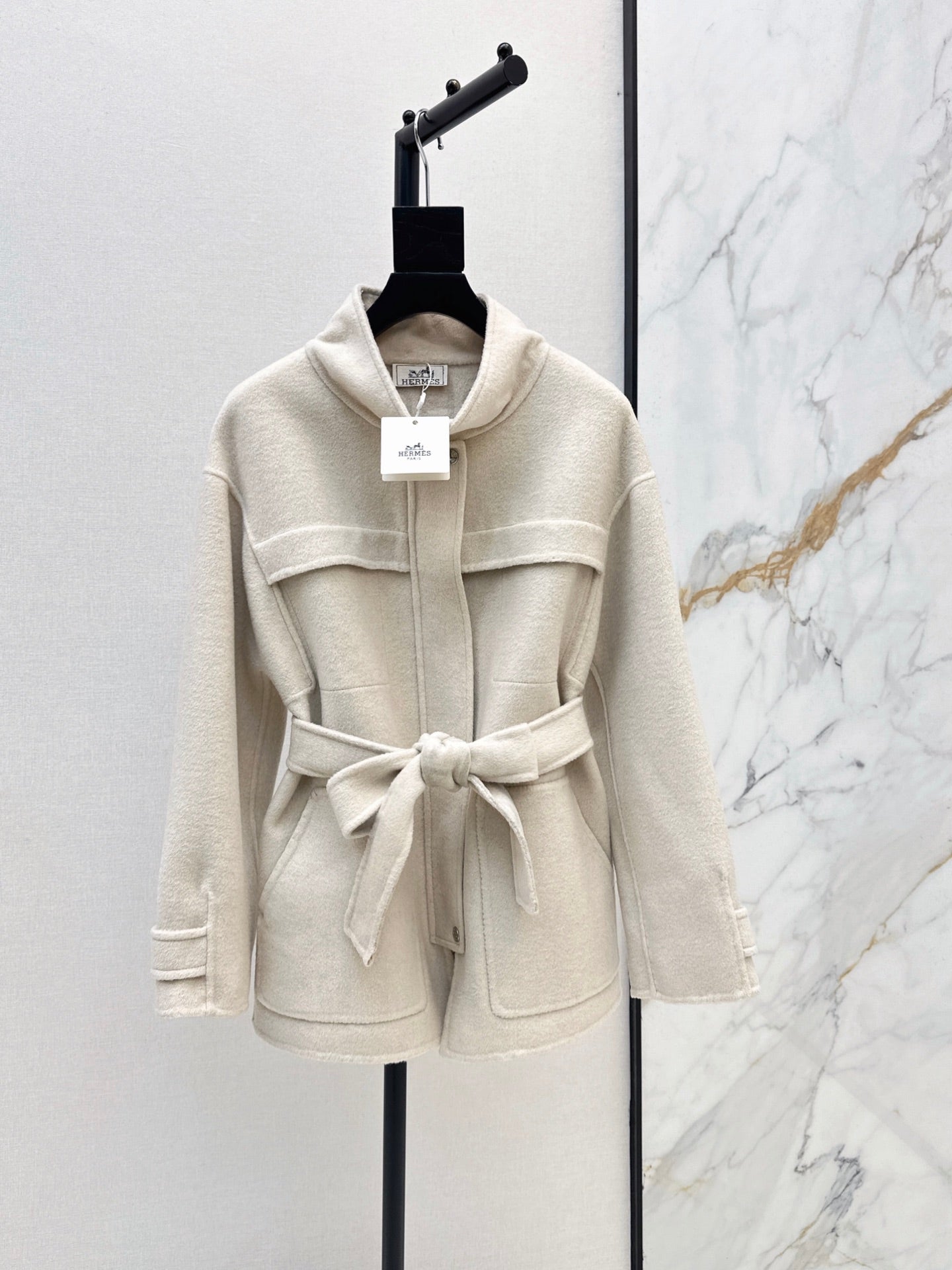 26FW New Reversible Cashmere Mid-Length Lapel Coat 🖤