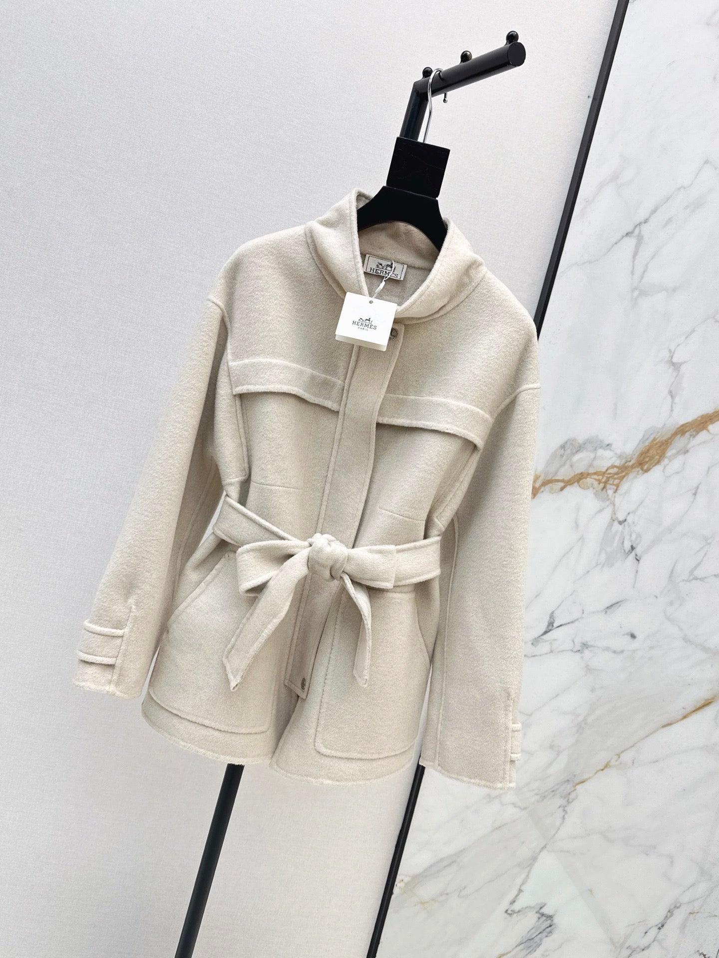26FW New Reversible Cashmere Mid-Length Lapel Coat 🖤