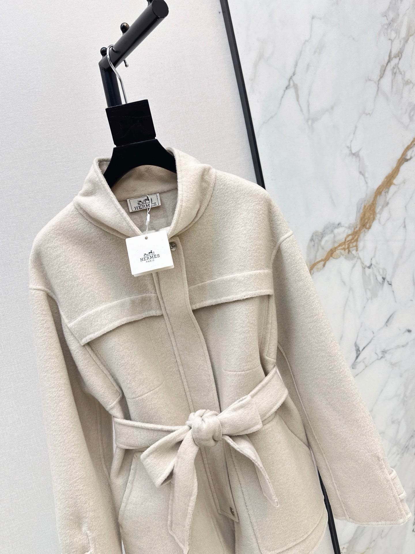 26FW New Reversible Cashmere Mid-Length Lapel Coat 🖤
