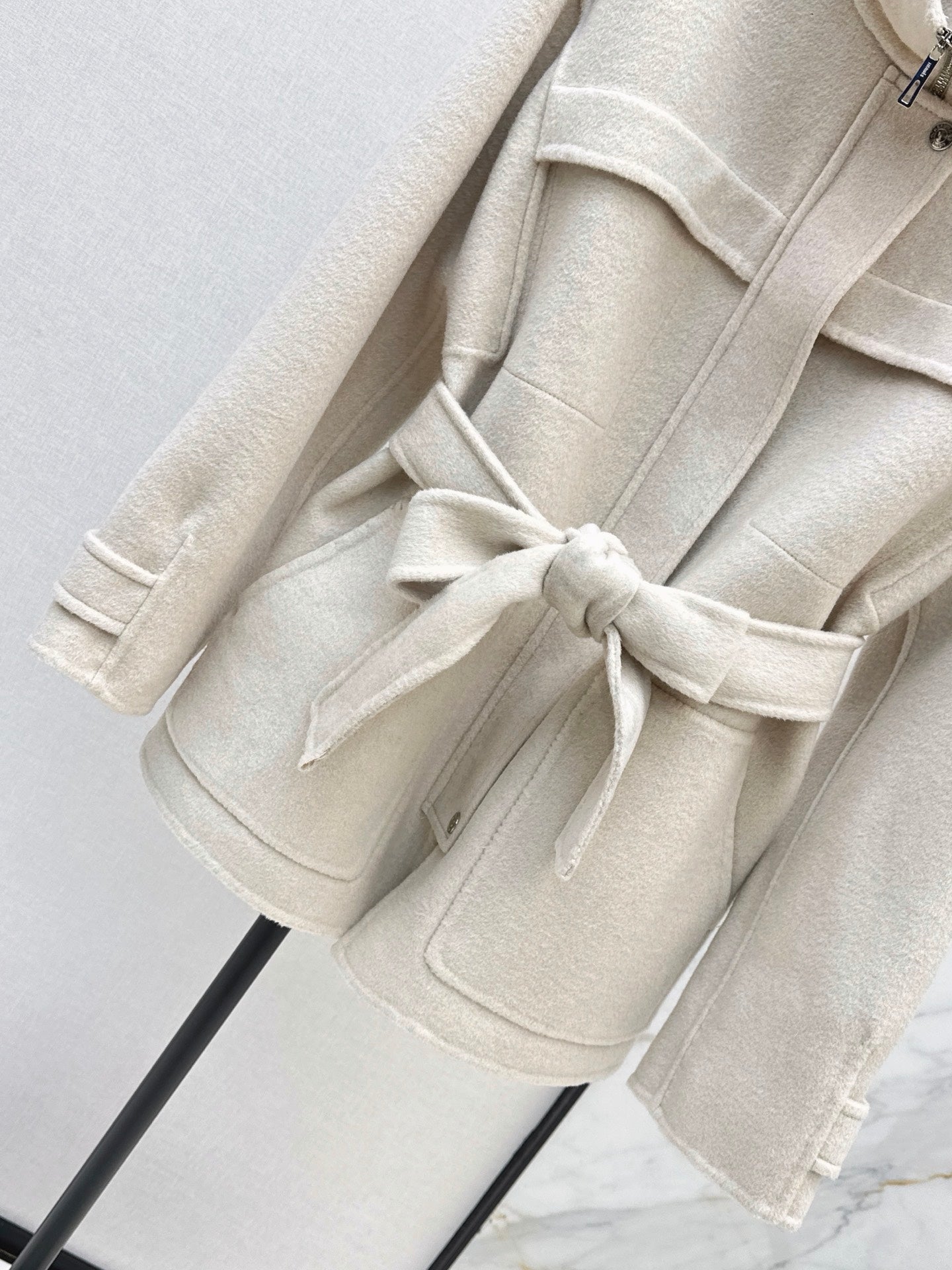26FW New Reversible Cashmere Mid-Length Lapel Coat 🖤