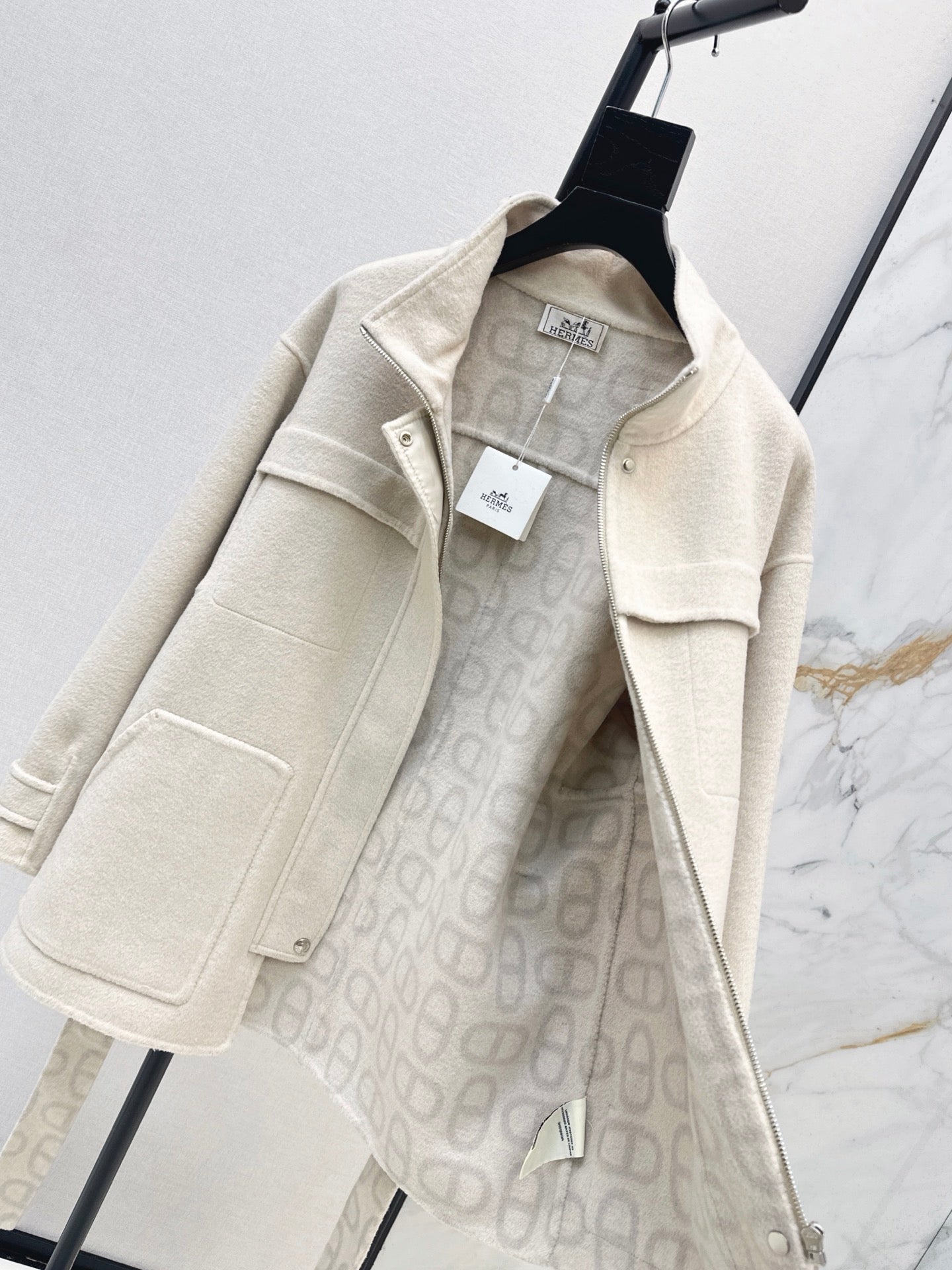 26FW New Reversible Cashmere Mid-Length Lapel Coat 🖤