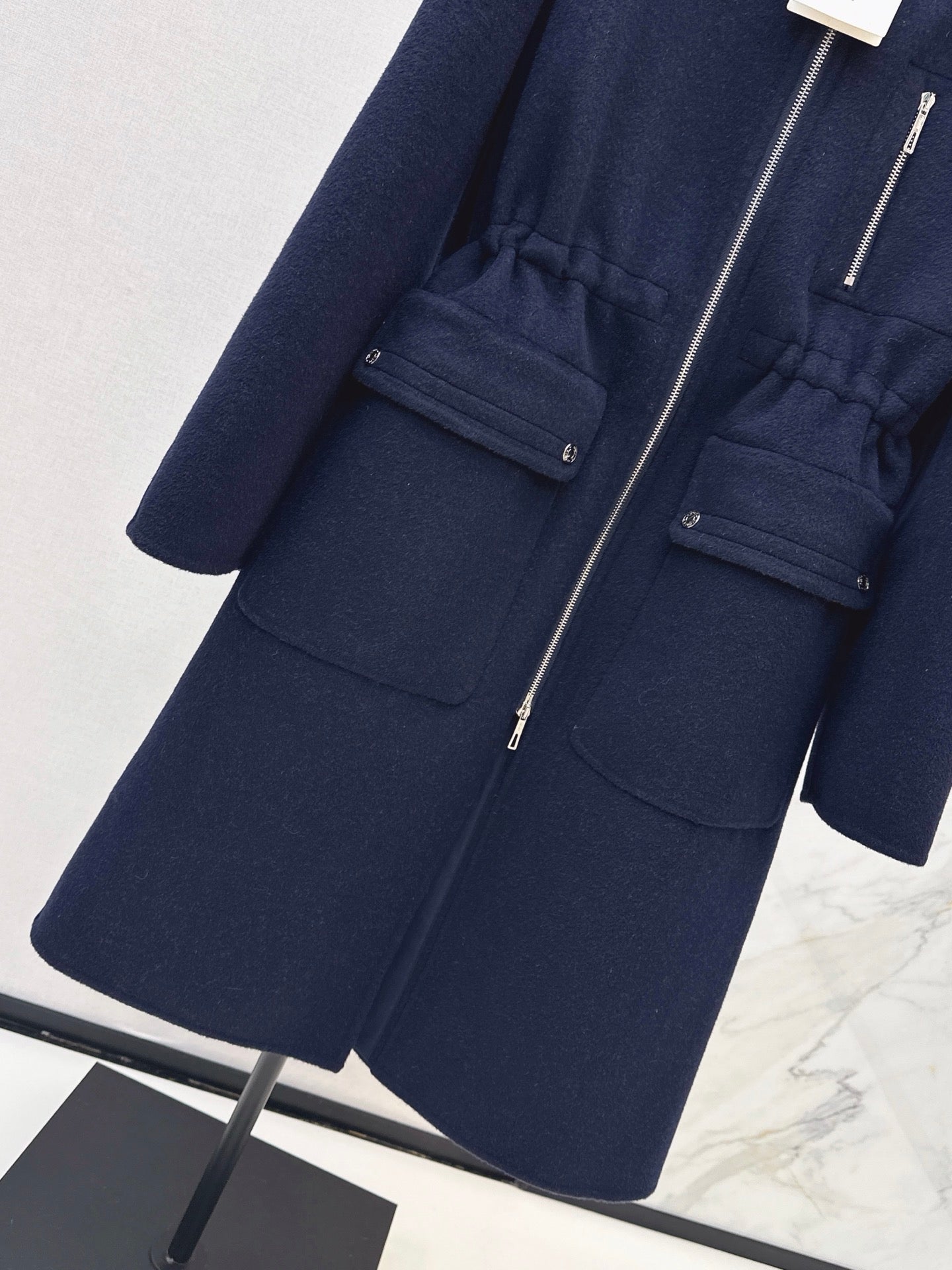 26FW New Reversible Cashmere Long Hooded Coat with Drawstring Waist 🖤