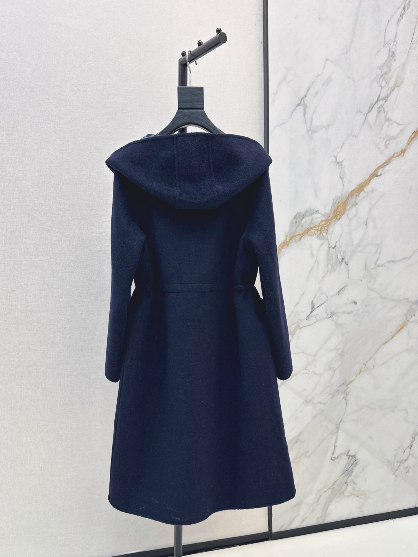 26FW New Reversible Cashmere Long Hooded Coat with Drawstring Waist 🖤