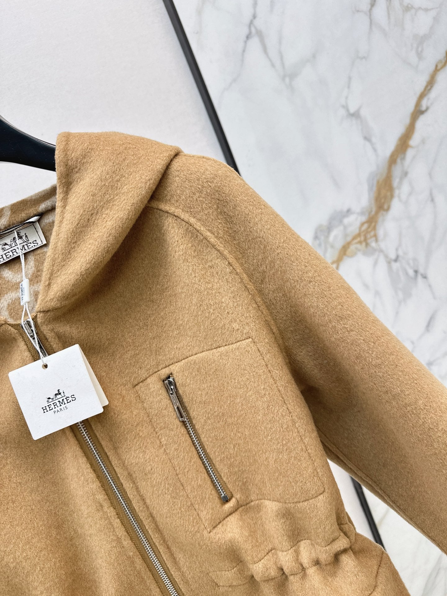26FW New Reversible Cashmere Long Hooded Coat with Drawstring Waist 🖤
