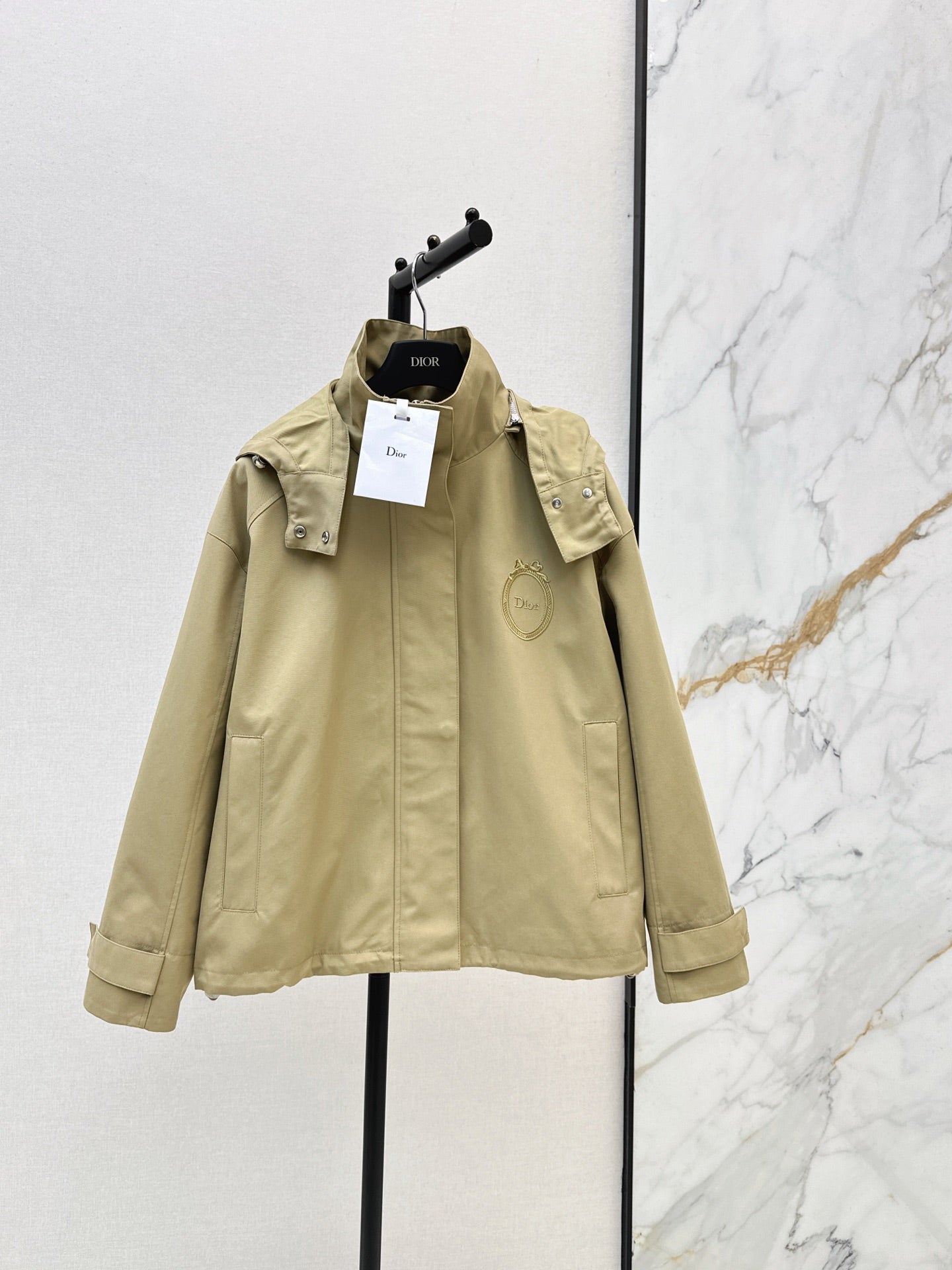 26FW New Hooded Cropped Windbreaker 🤎