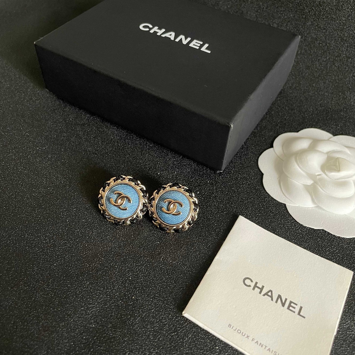 26FW New Double-C Logo Stud Earrings