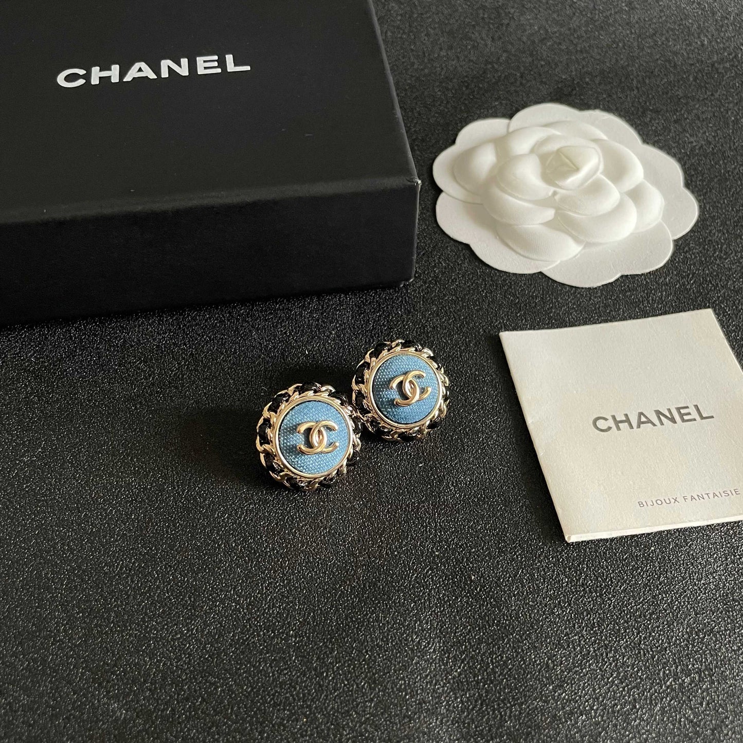 26FW New Double-C Logo Stud Earrings