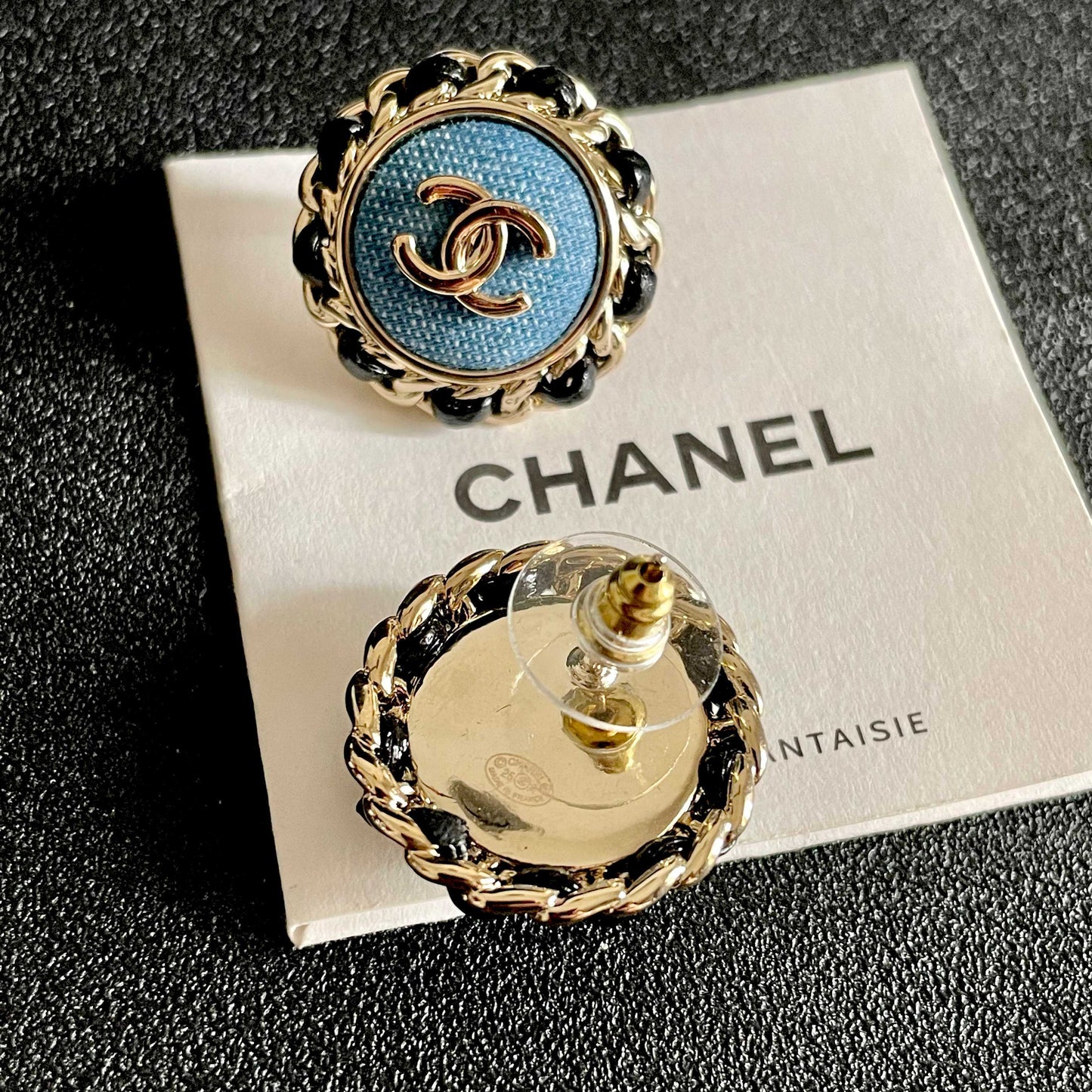 26FW New Double-C Logo Stud Earrings