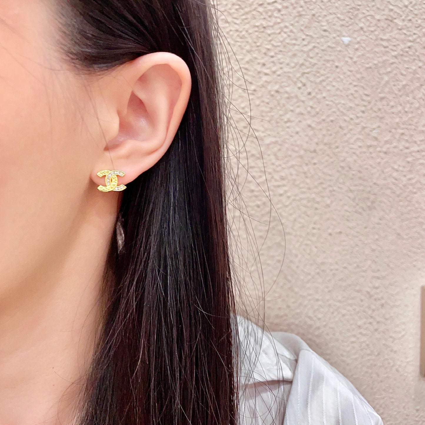 26FW New Double-C Logo Stud Earrings