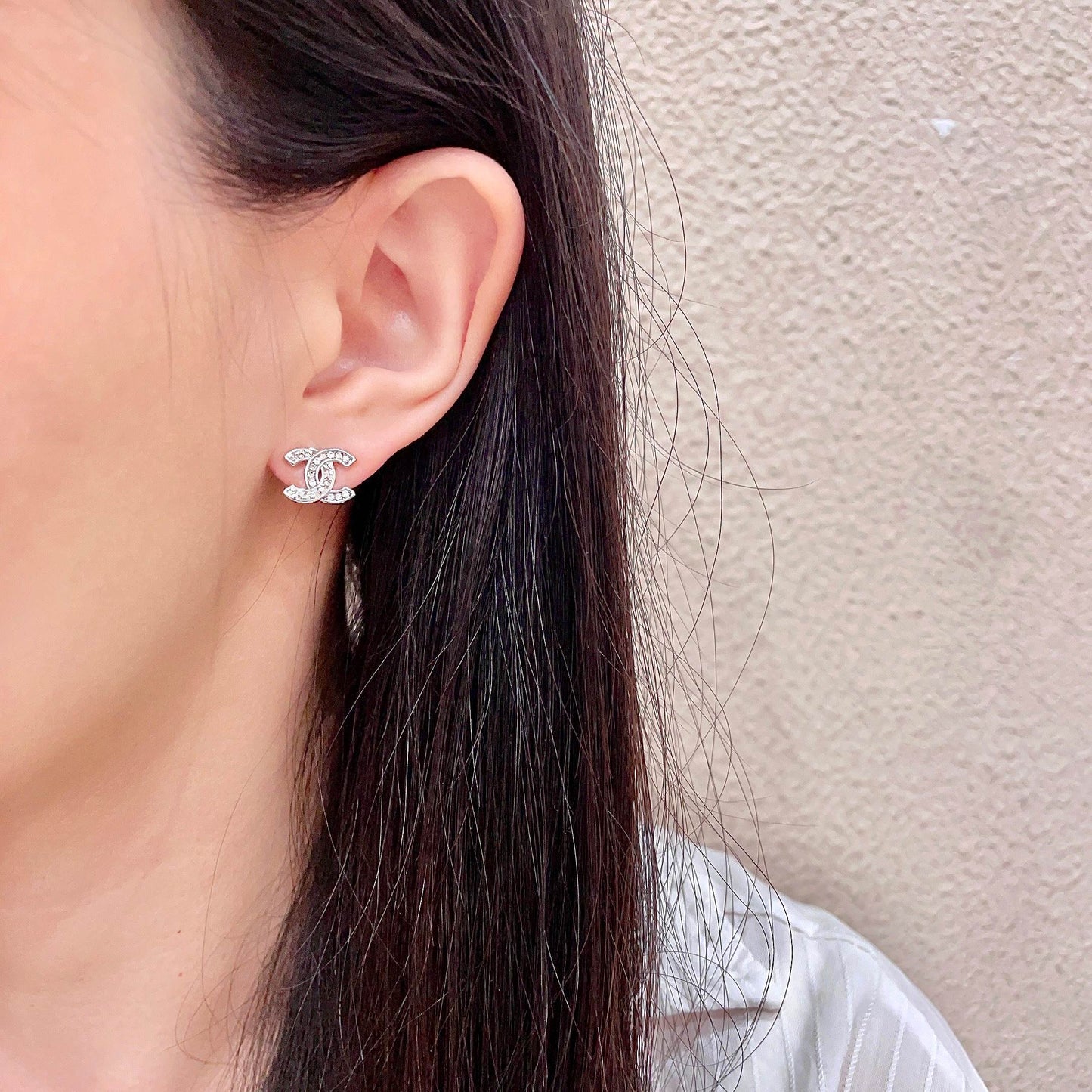 26FW New Double-C Logo Stud Earrings