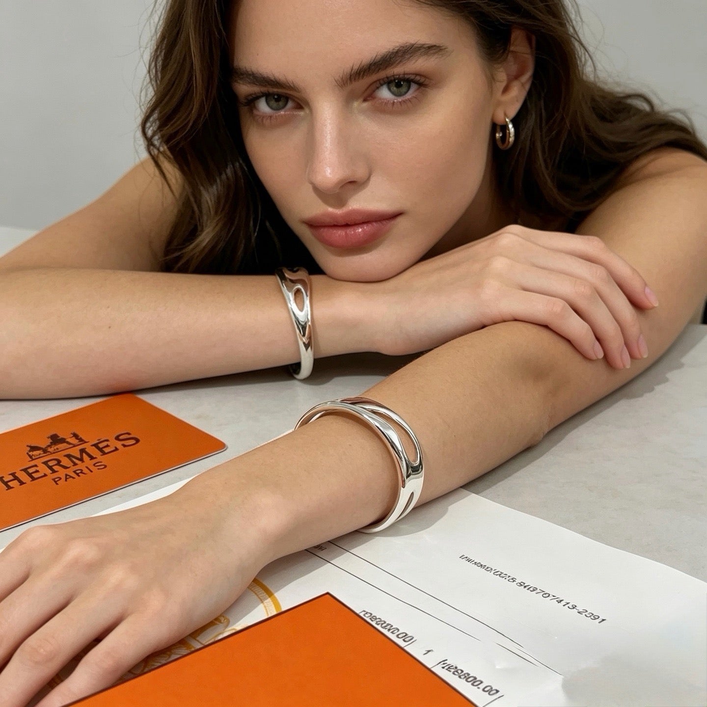 26FW New Self-Adjusting Open Cuff Bracelet