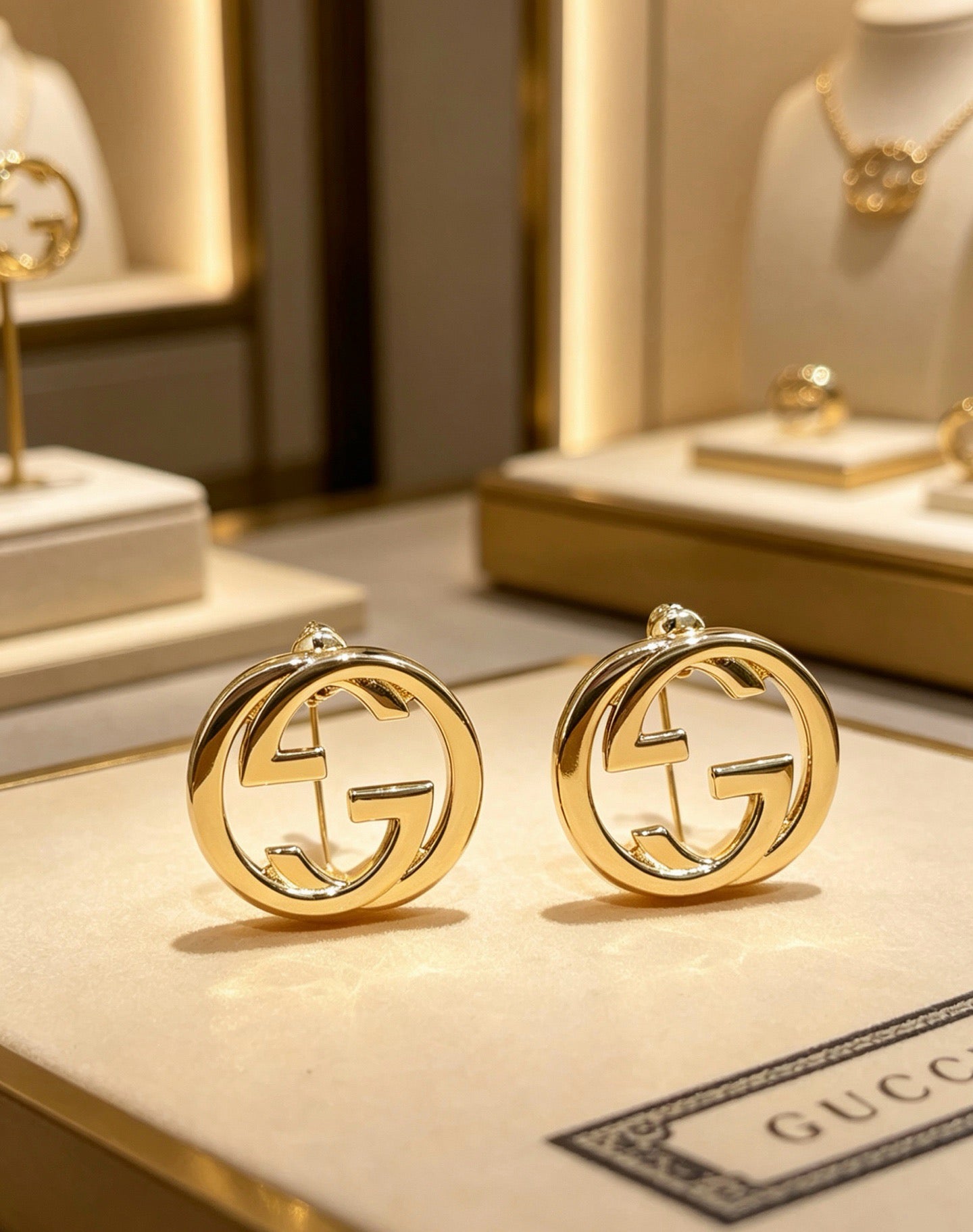 26FW New Retro Classic Series Celebrity-Style Stud Earrings