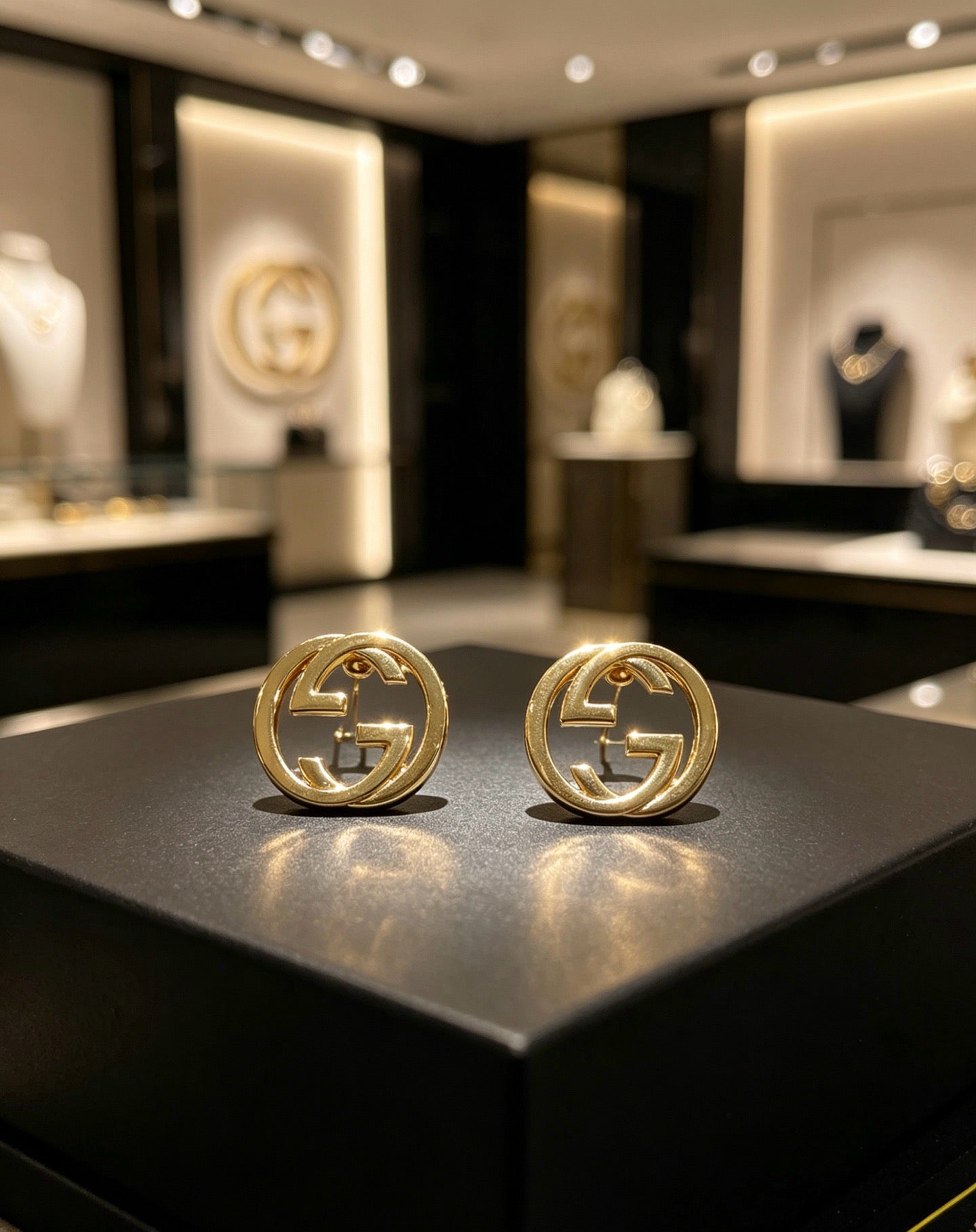26FW New Retro Classic Series Celebrity-Style Stud Earrings