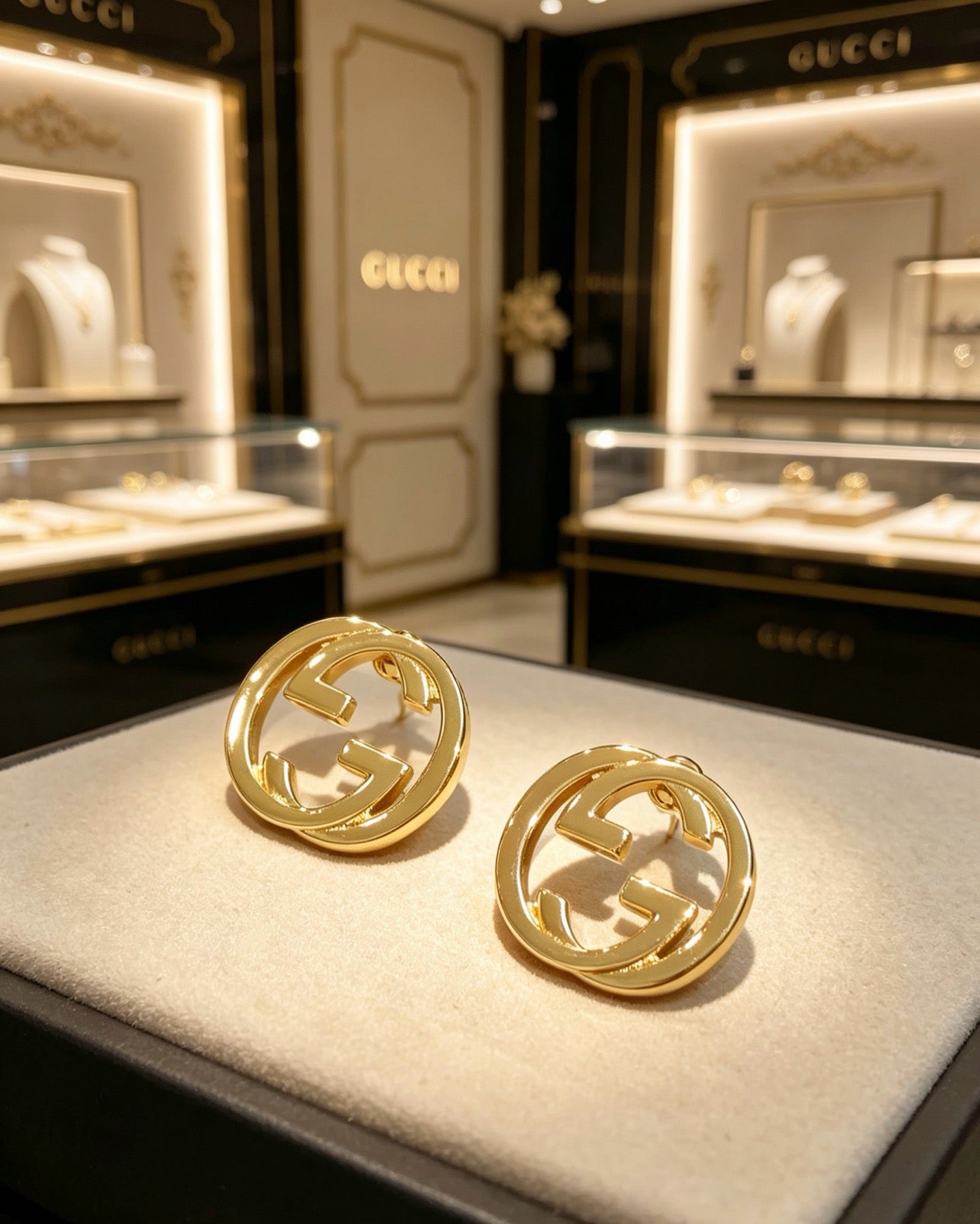 26FW New Retro Classic Series Celebrity-Style Stud Earrings