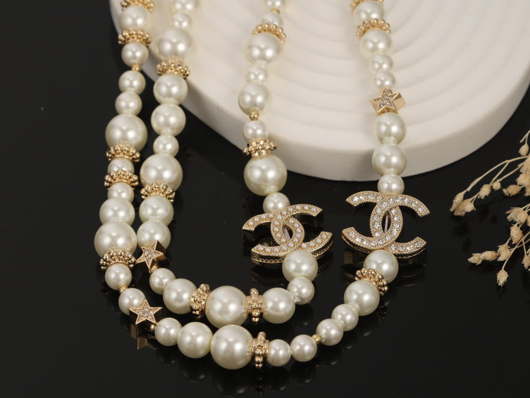 26FW New Double-C Pearl Necklace