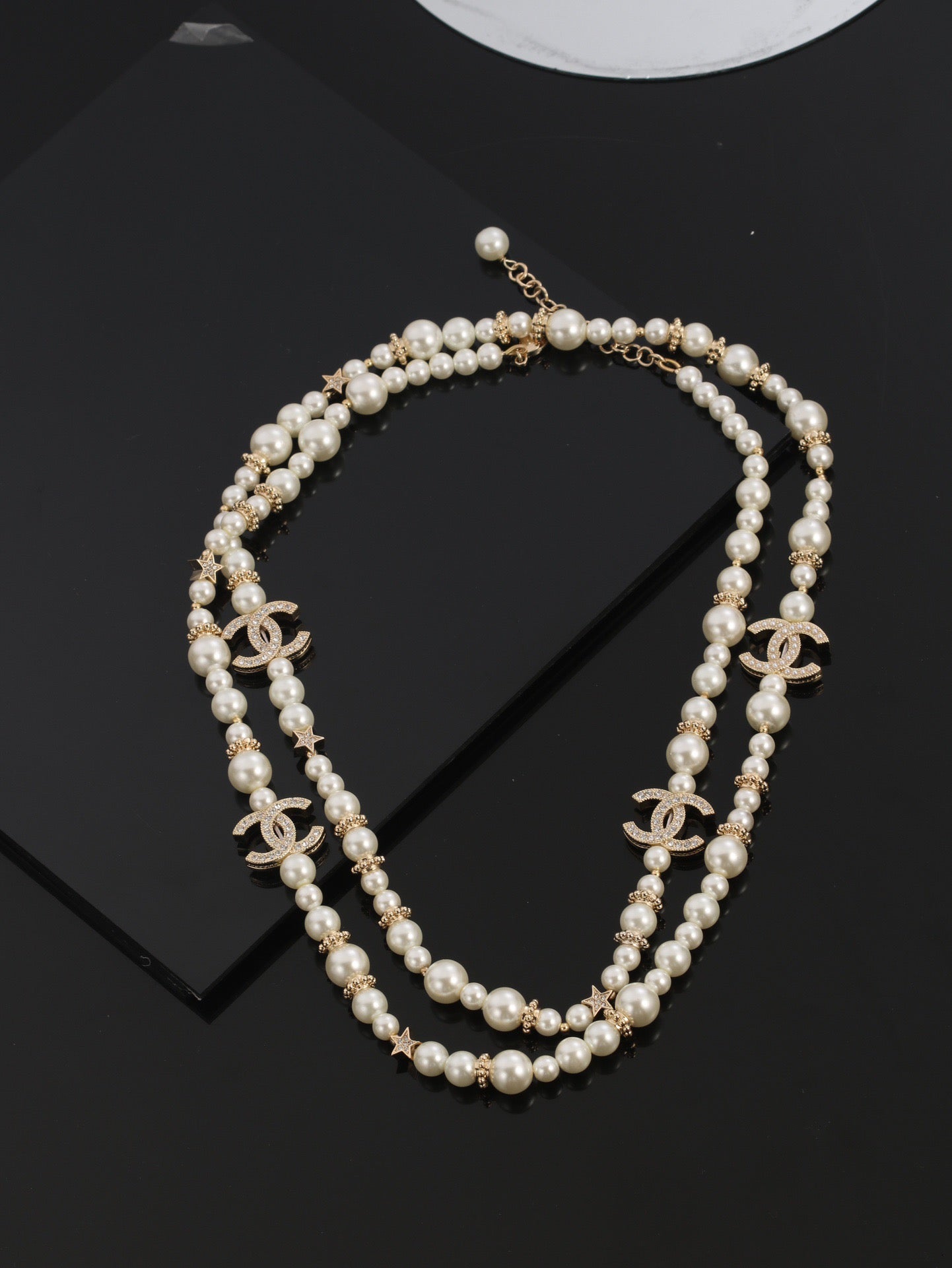 26FW New Double-C Pearl Necklace