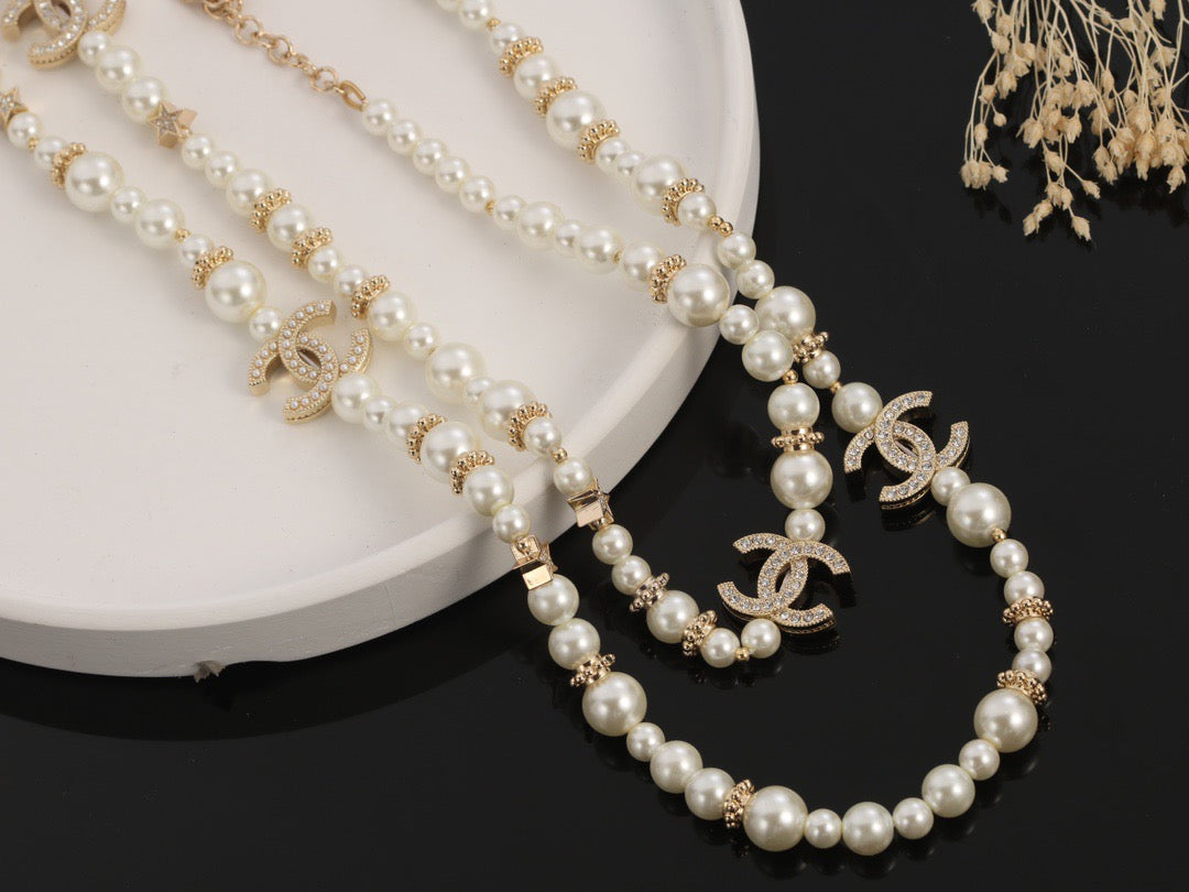 26FW New Double-C Pearl Necklace