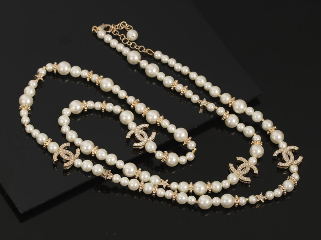 26FW New Double-C Pearl Necklace