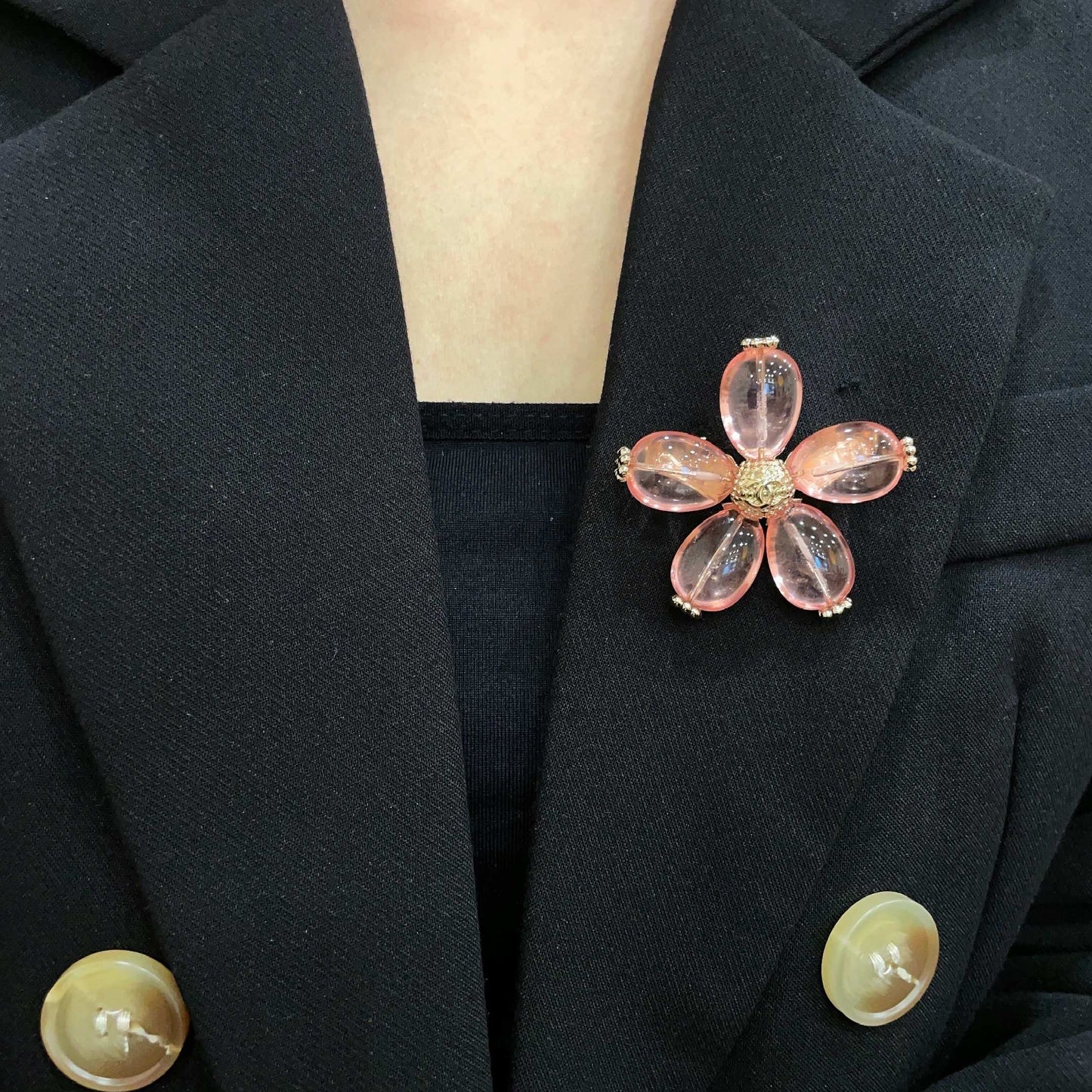 26FW New Double-C Brooch