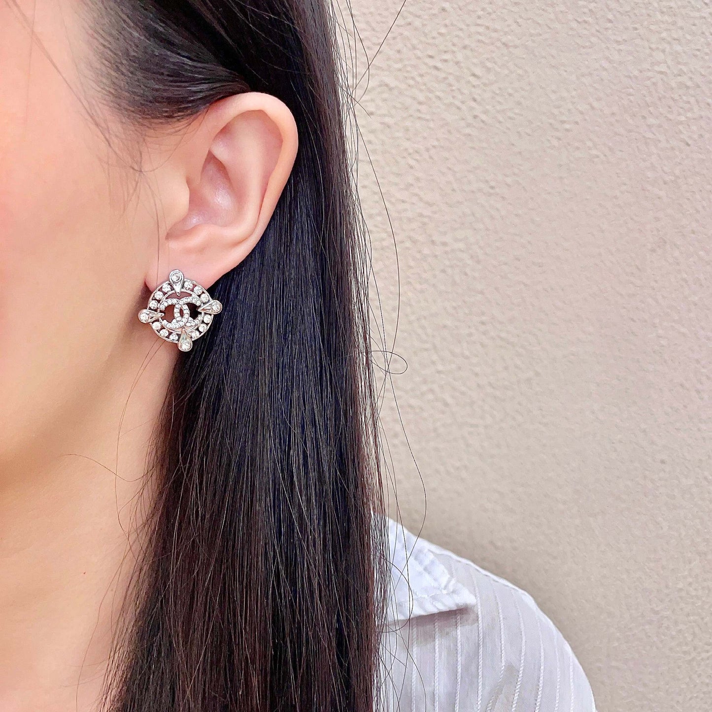 26FW New Double-C Stud Earrings