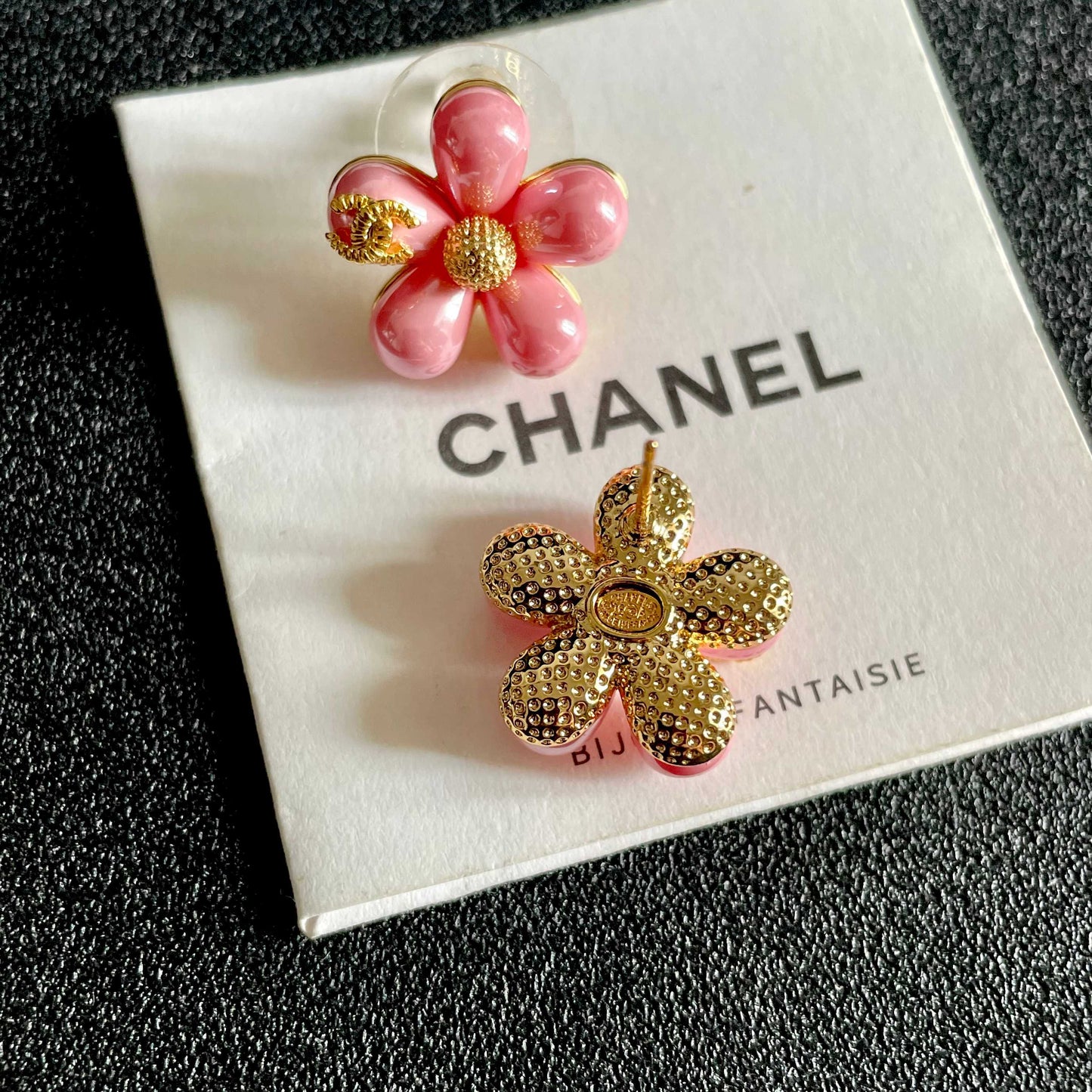 26FW New Double-C Floral Stud Earrings