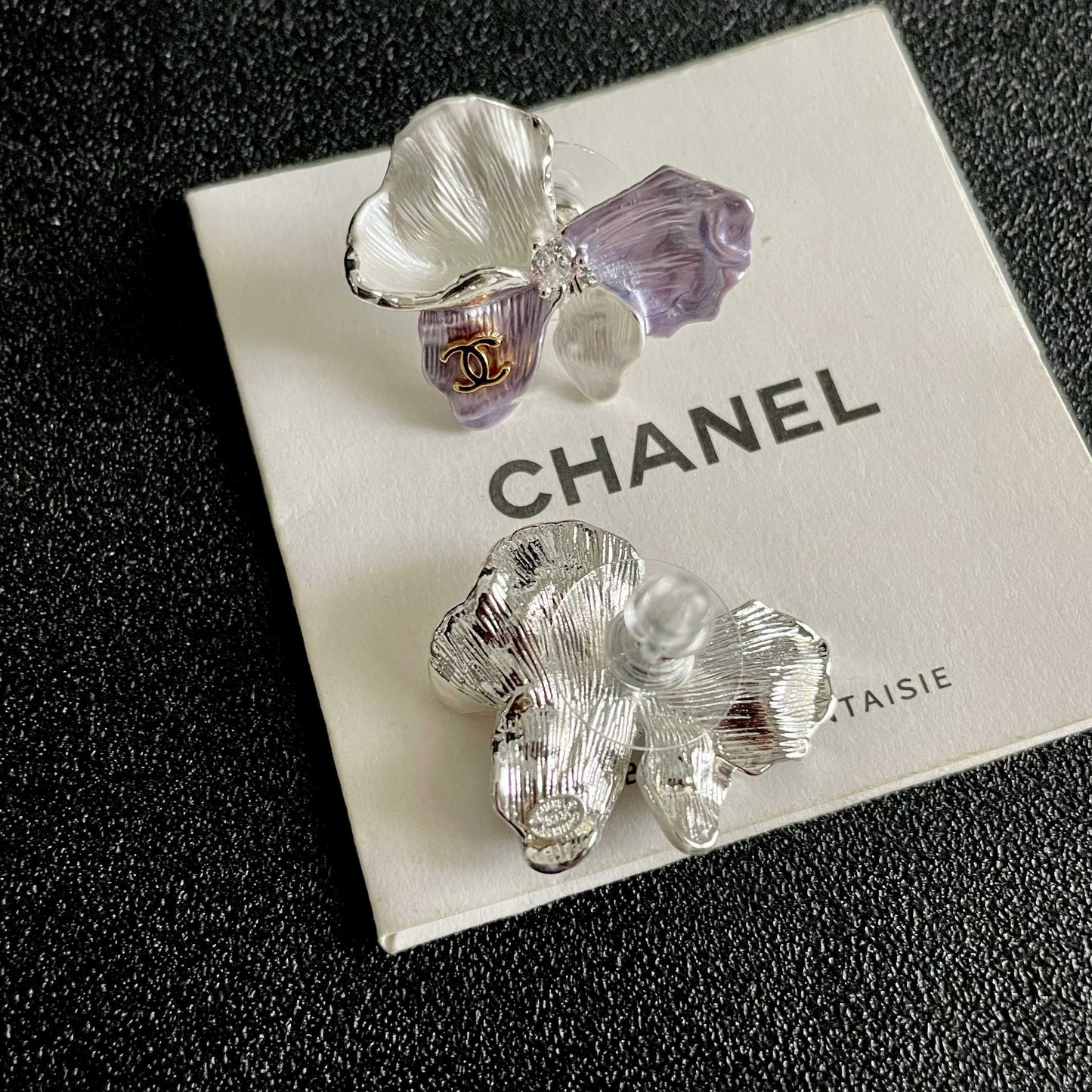 26FW New Double-C Petal Stud Earrings
