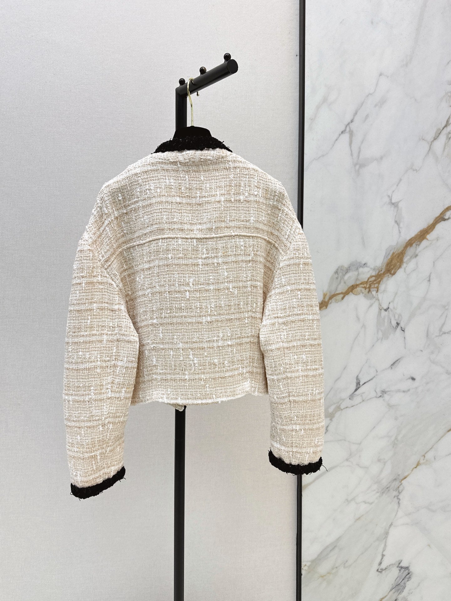 26FW New Cropped Tweed Jacket with Trim 🖤