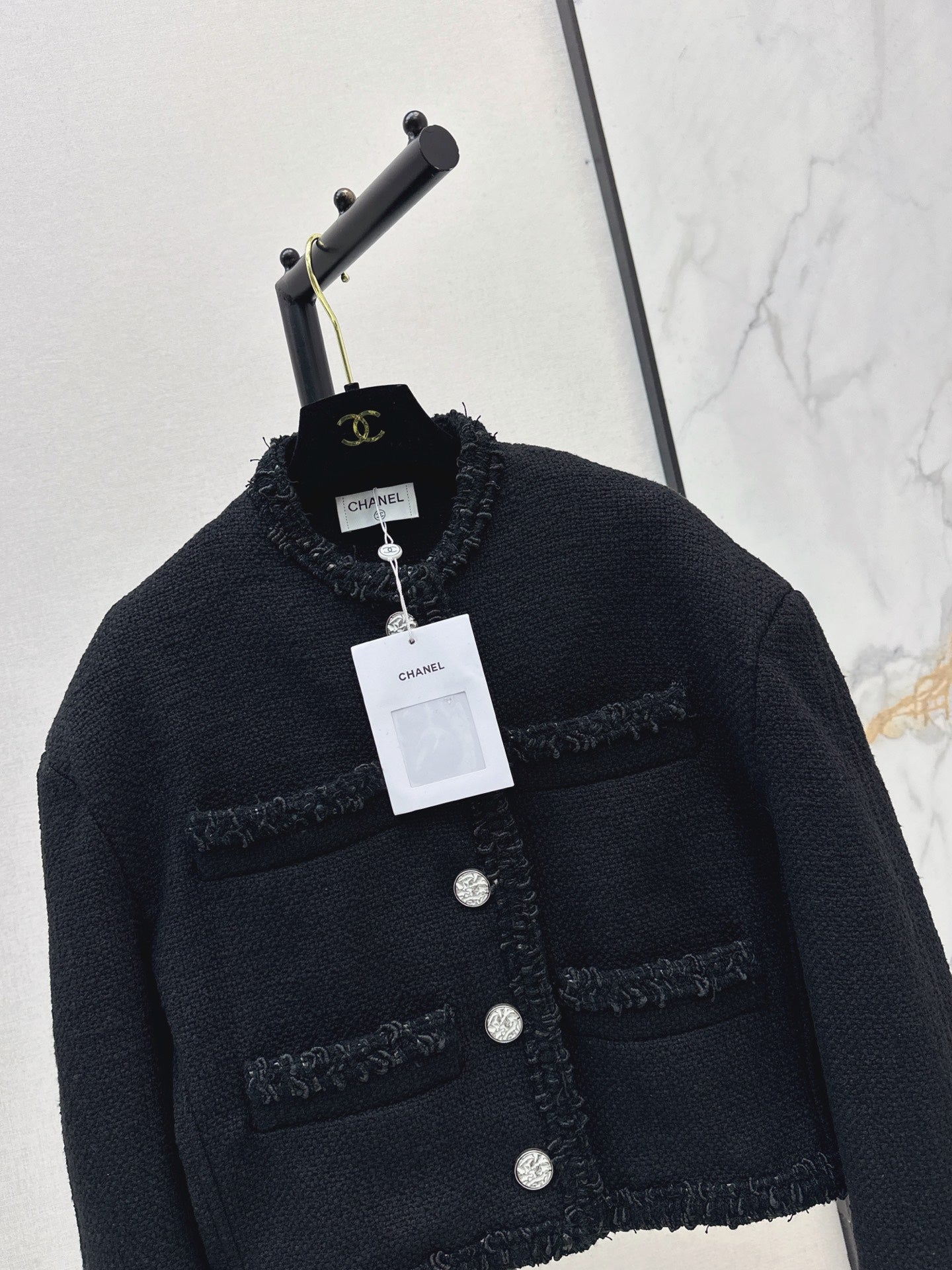 26FW New Cropped Tweed Jacket with Trim 🖤