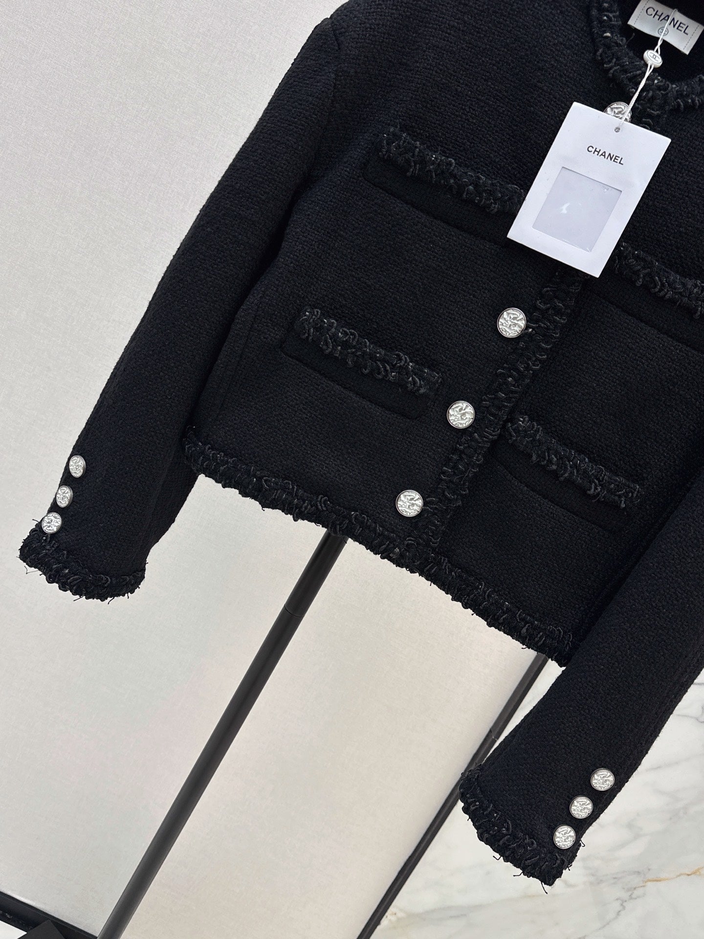 26FW New Cropped Tweed Jacket with Trim 🖤