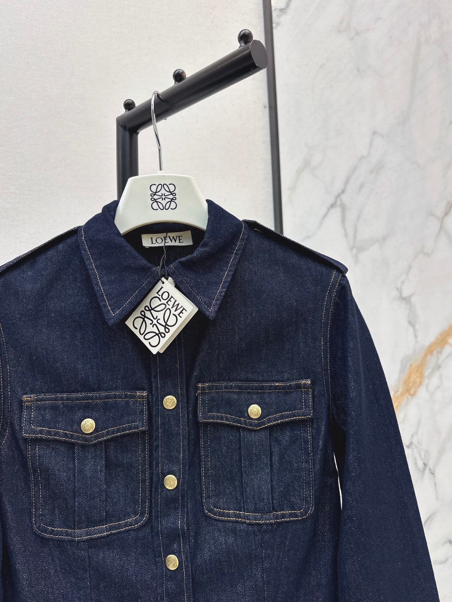 26FW New Slim-Fit Lapel Denim Shirt Jacket 🖤