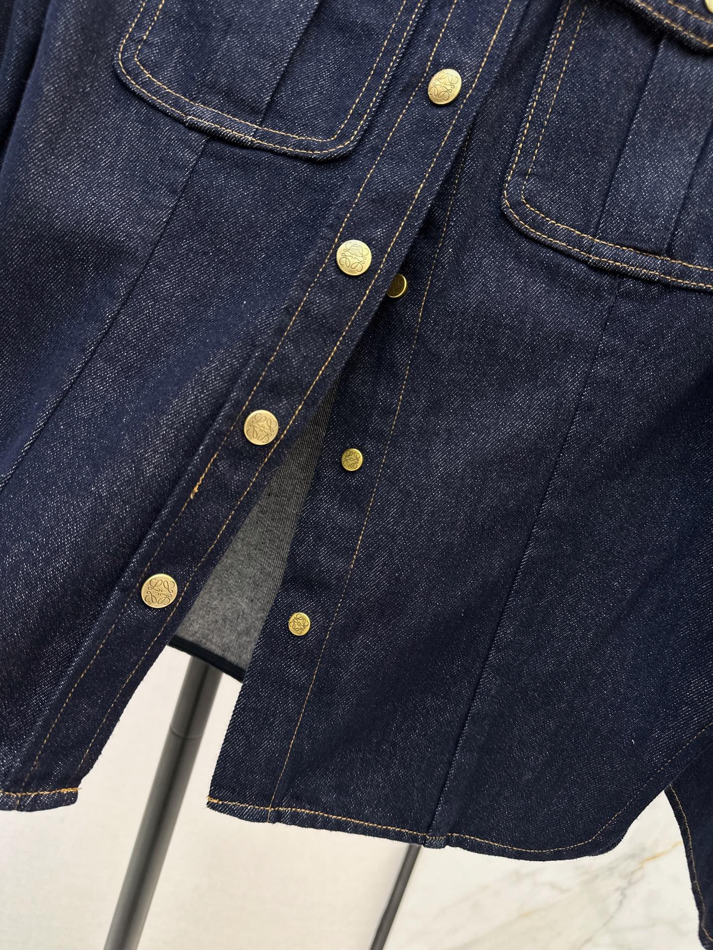 26FW New Slim-Fit Lapel Denim Shirt Jacket 🖤