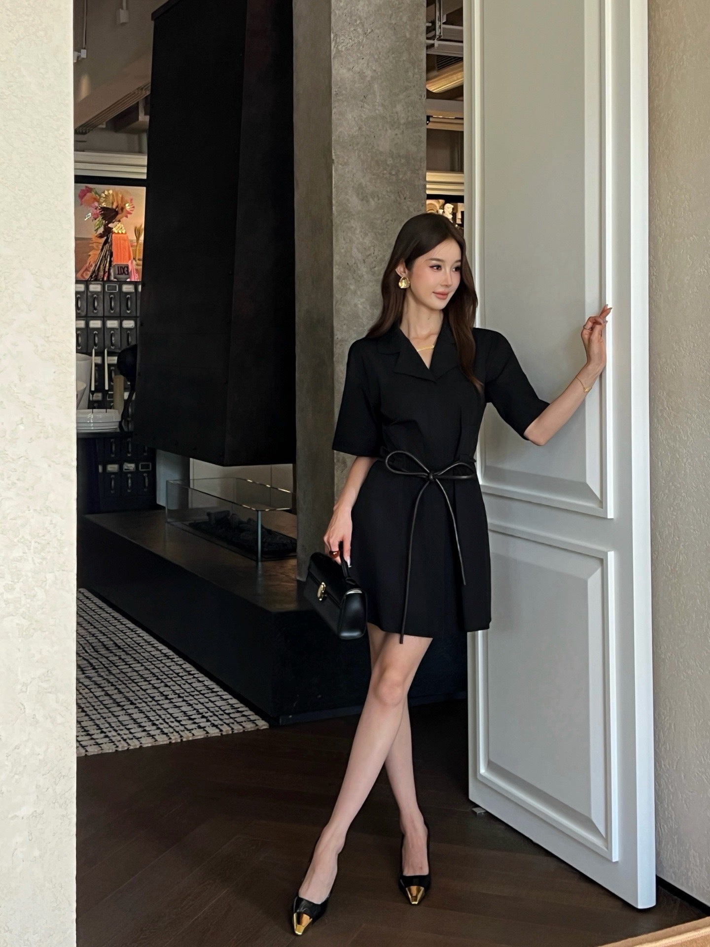 26FW New Triomphe Embroidery Dress 🖤
