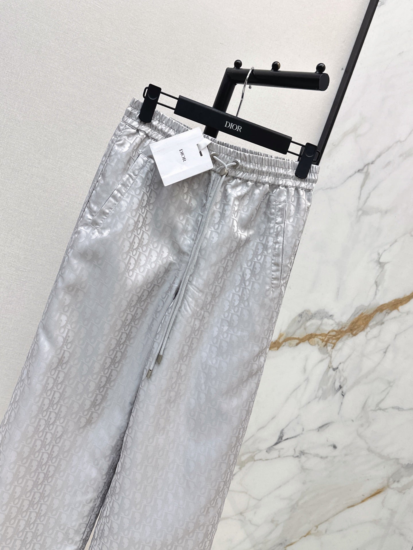 26FW New Premium Grey Series Classic Monogram Sweatpants 🩶