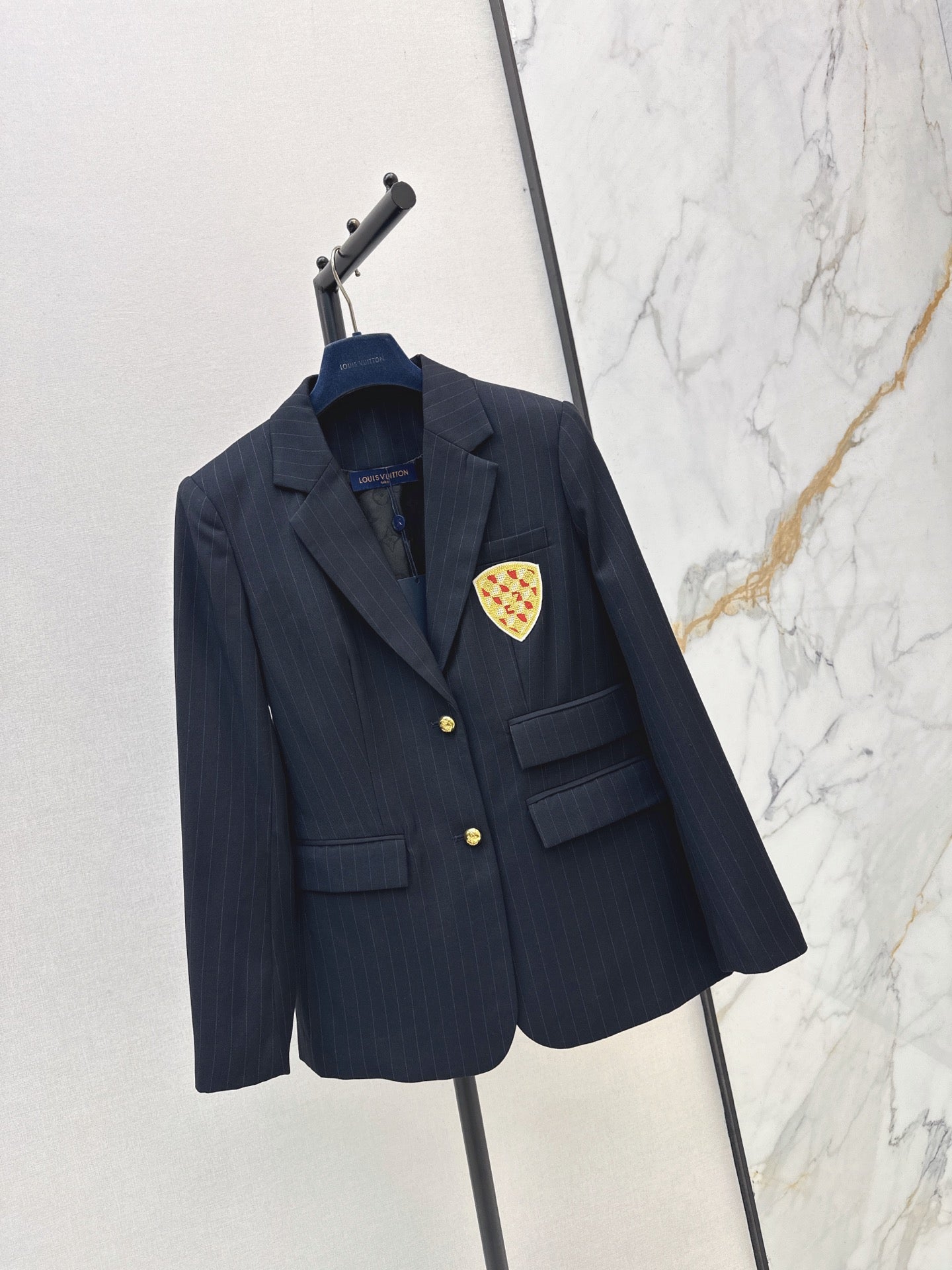 🔥Highest Quality🔥26FW New Striped Badge Blazer 🖤