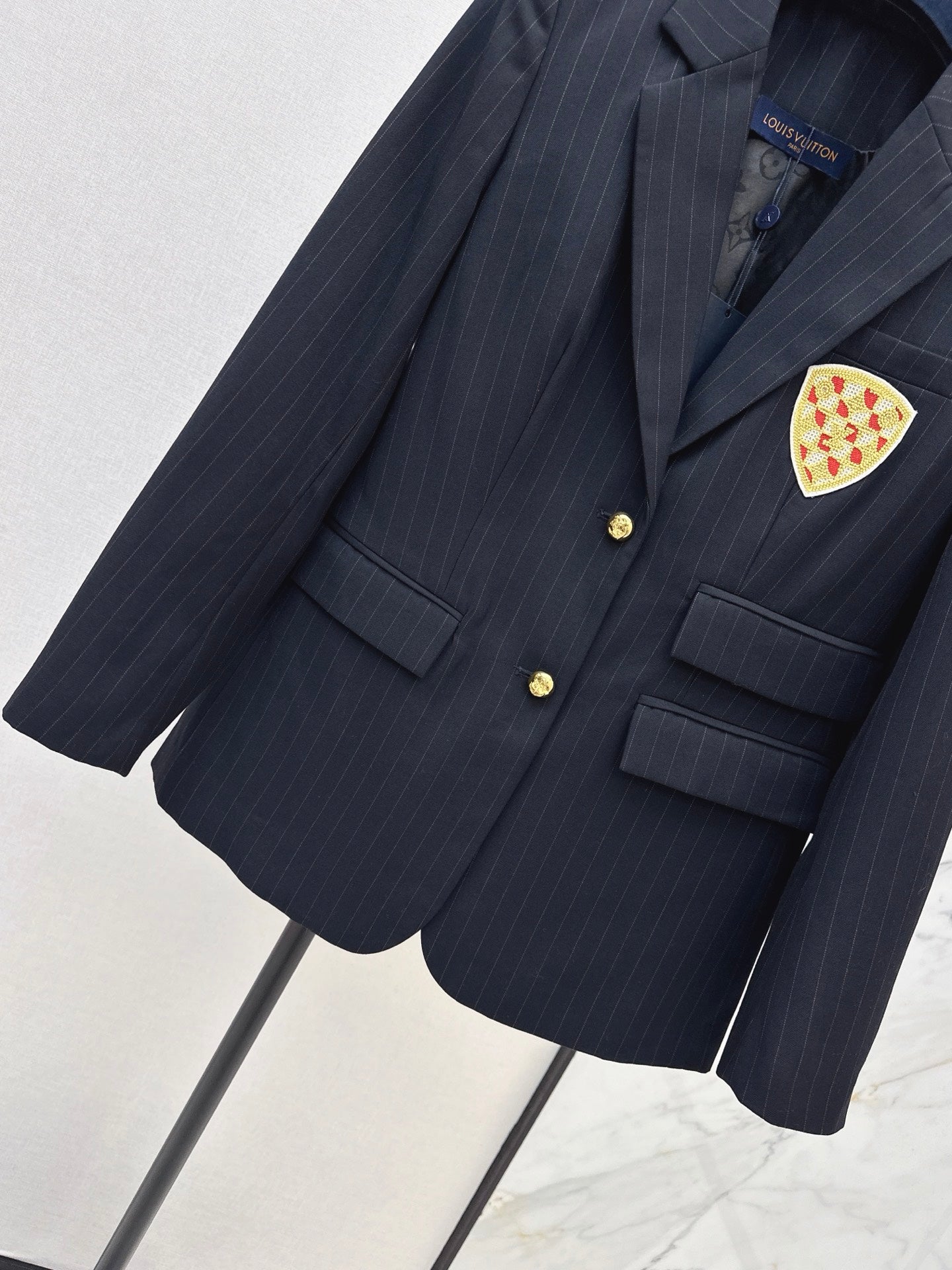 🔥Highest Quality🔥26FW New Striped Badge Blazer 🖤