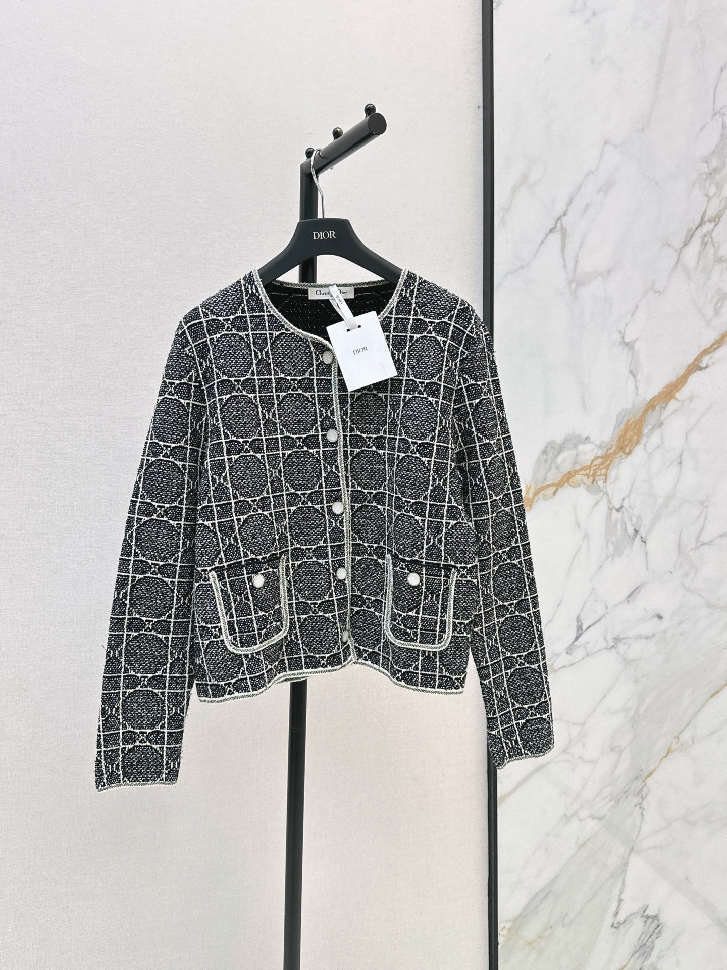 26FW New Cannage-pattern Cardigan Jacket 🩶