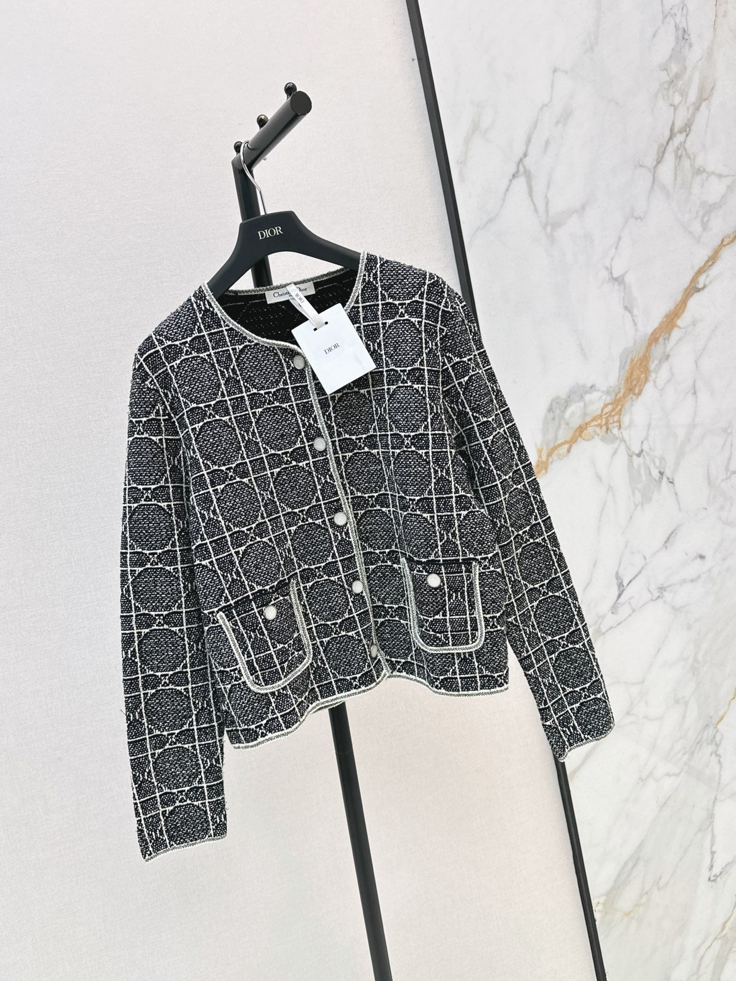 26FW New Cannage-pattern Cardigan Jacket 🩶