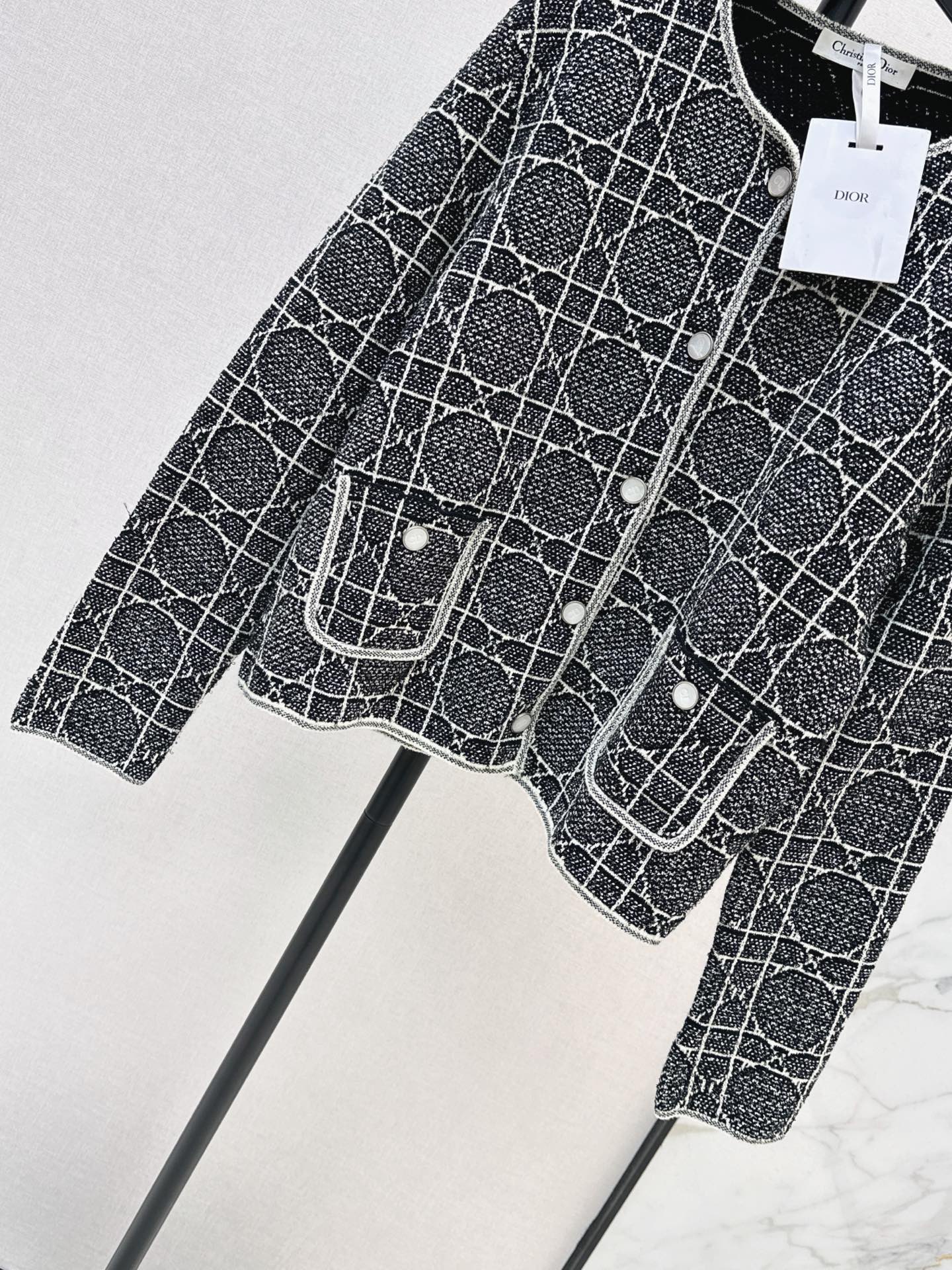 26FW New Cannage-pattern Cardigan Jacket 🩶