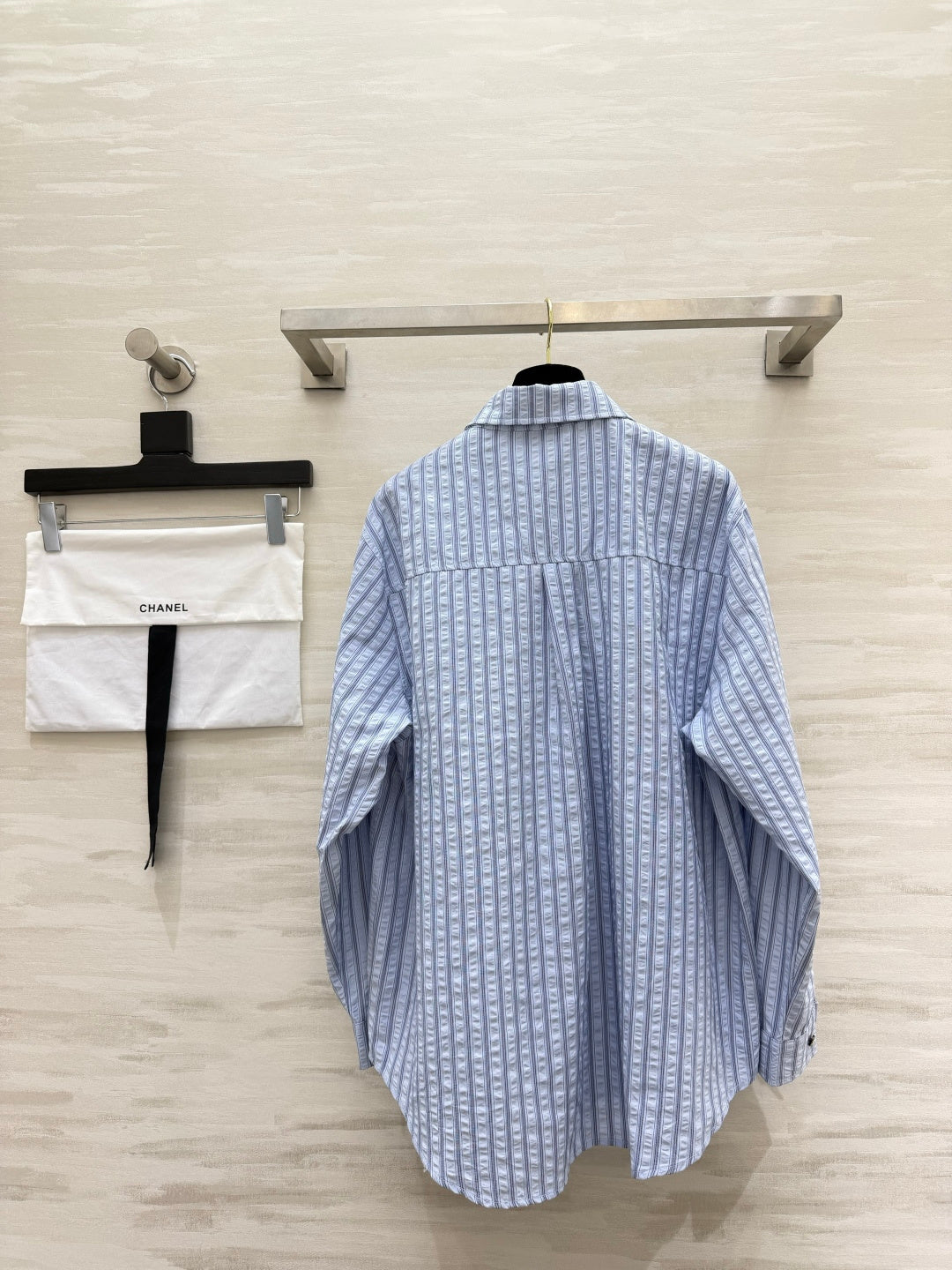 26FW New Textured Blue & White Striped Shirt 🩵
