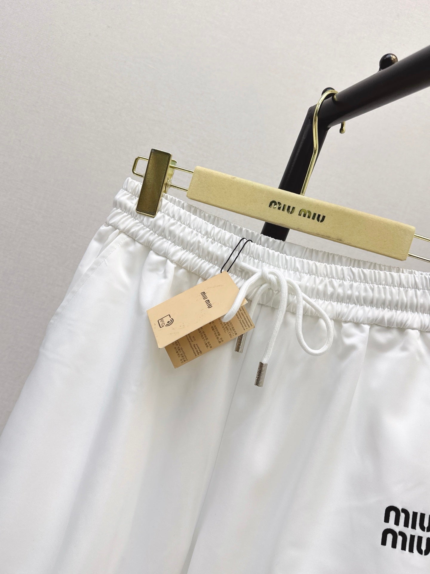 26FW New Letter-Embroidered Straight-Leg Pants with Elastic Waist 🖤