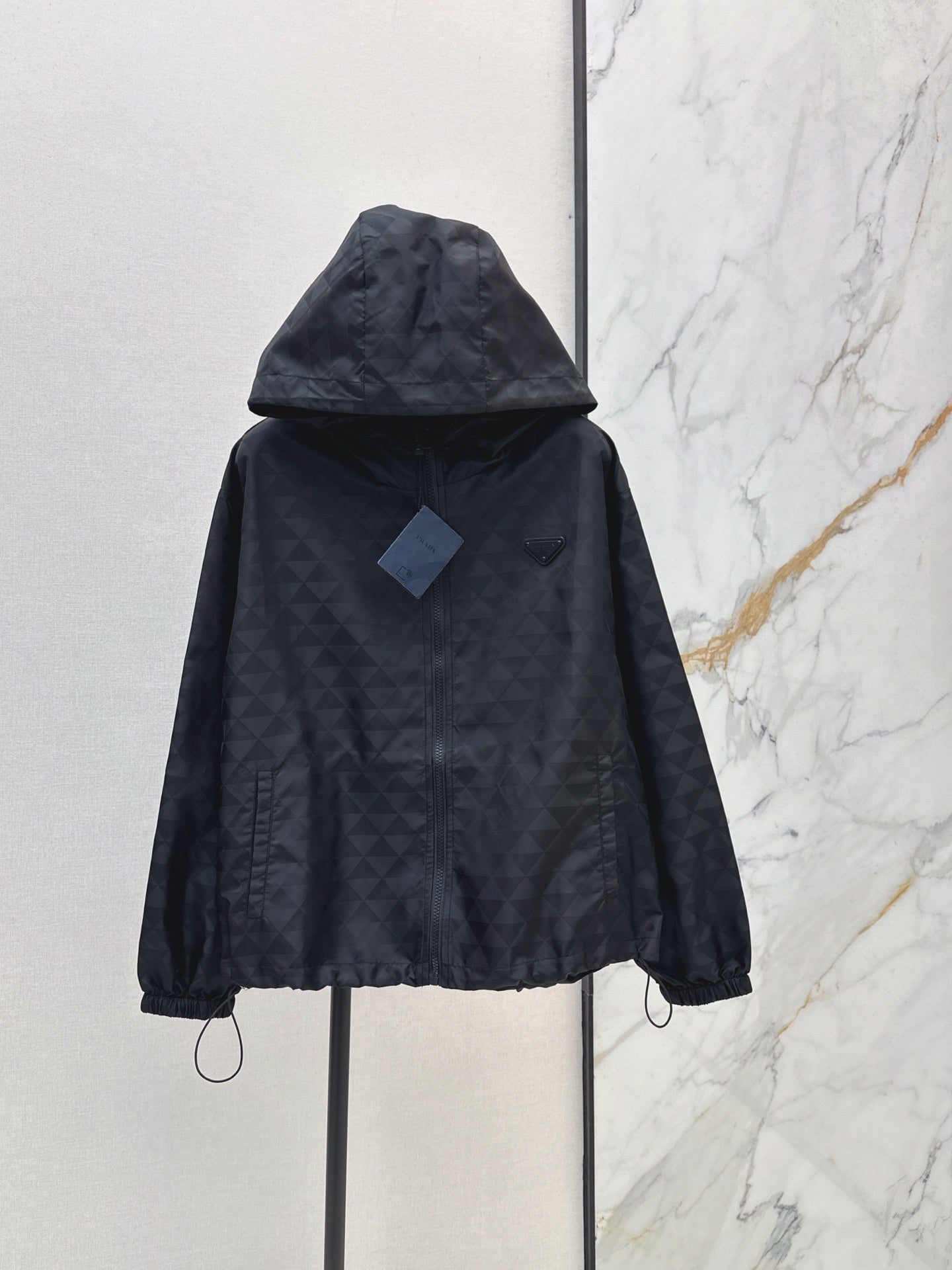 26FW New Plaid Jacquard Hooded Nylon Jacket 🖤