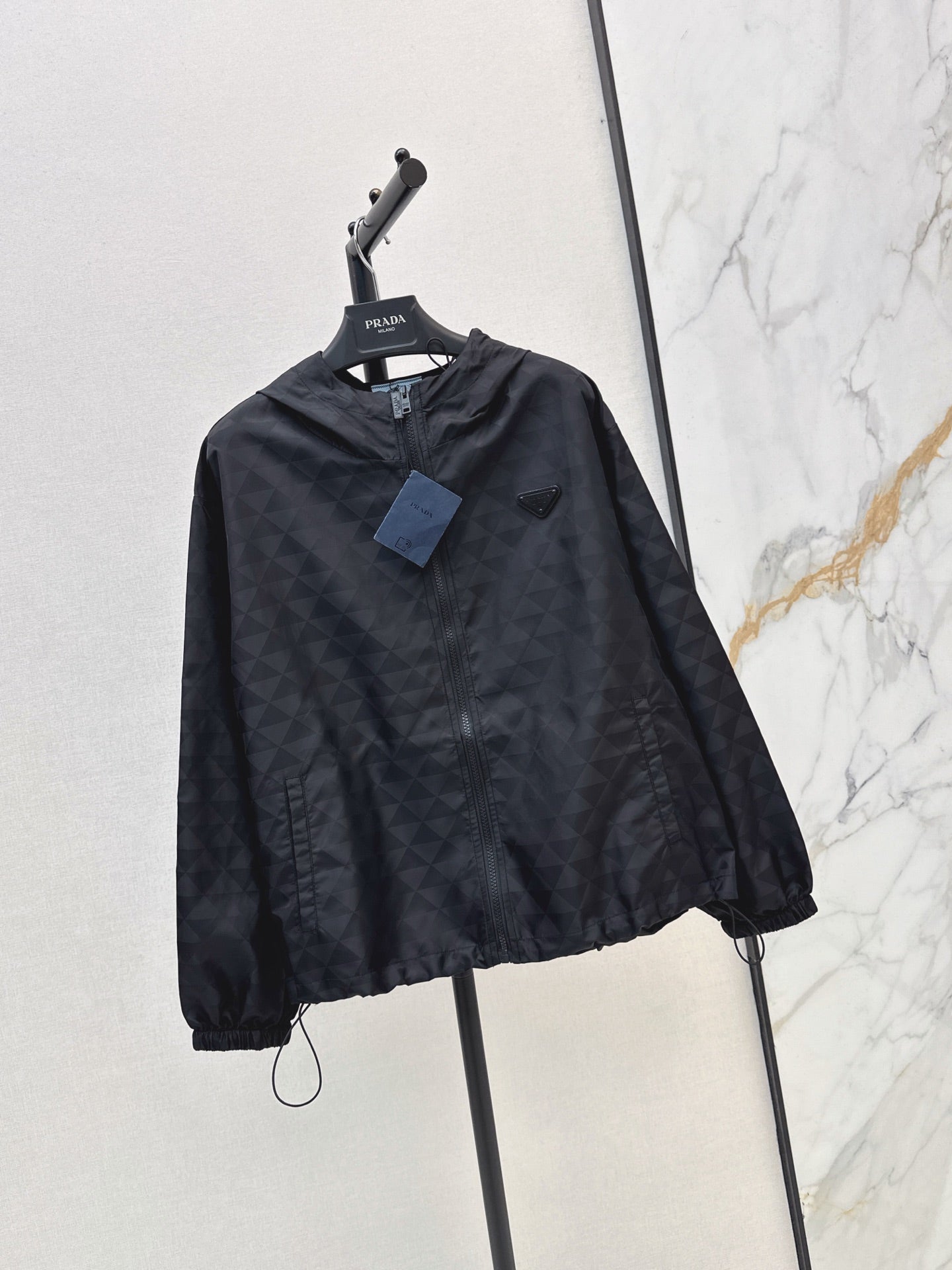 26FW New Plaid Jacquard Hooded Nylon Jacket 🖤