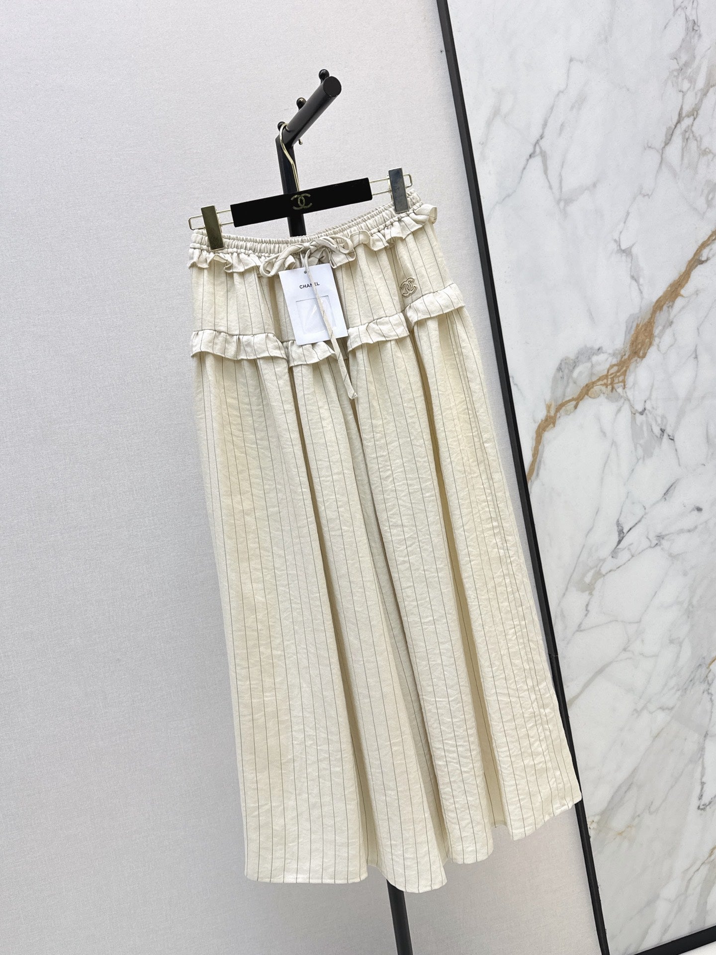 26FW New Striped Wide-Leg Trousers 🖤