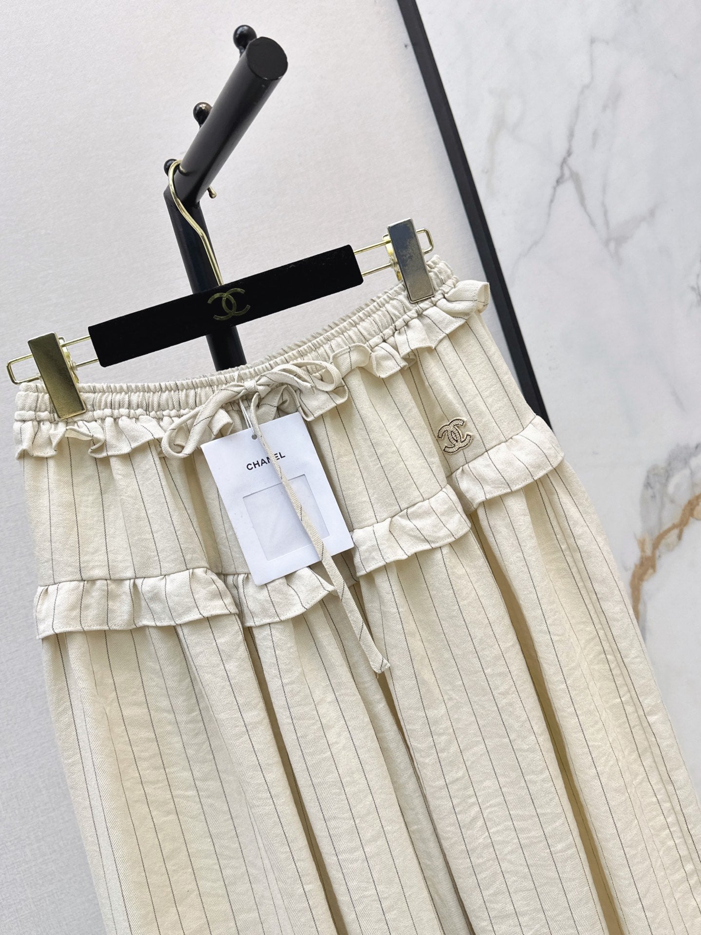 26FW New Striped Wide-Leg Trousers 🖤