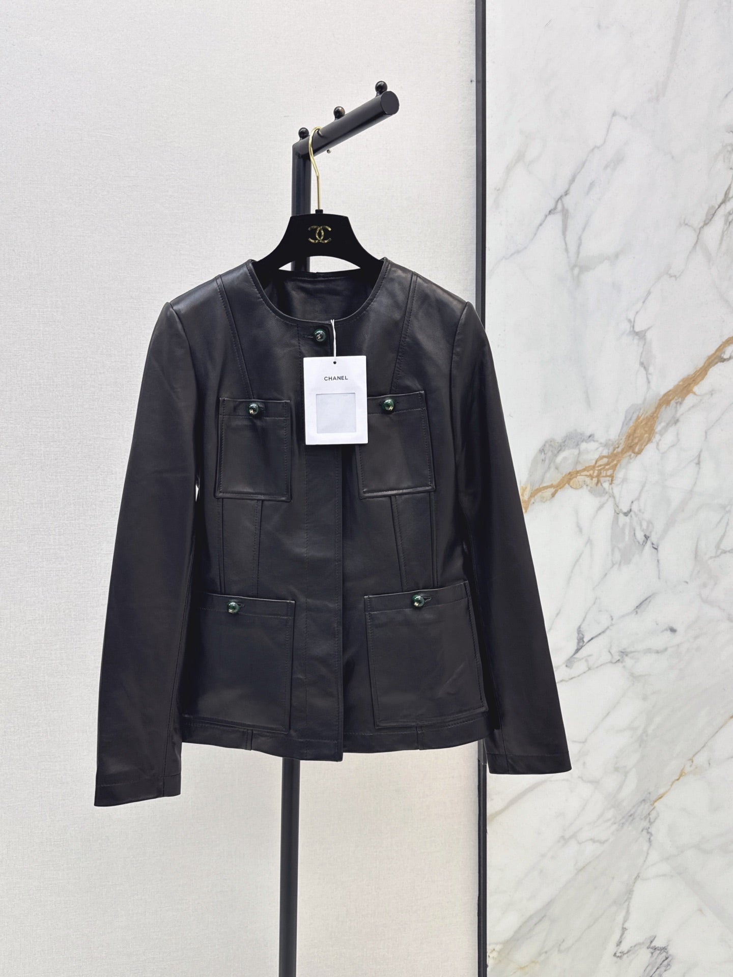26FW New Premium Métiers d'Art Leather Jacket with Four-Pocket Detailing 🖤