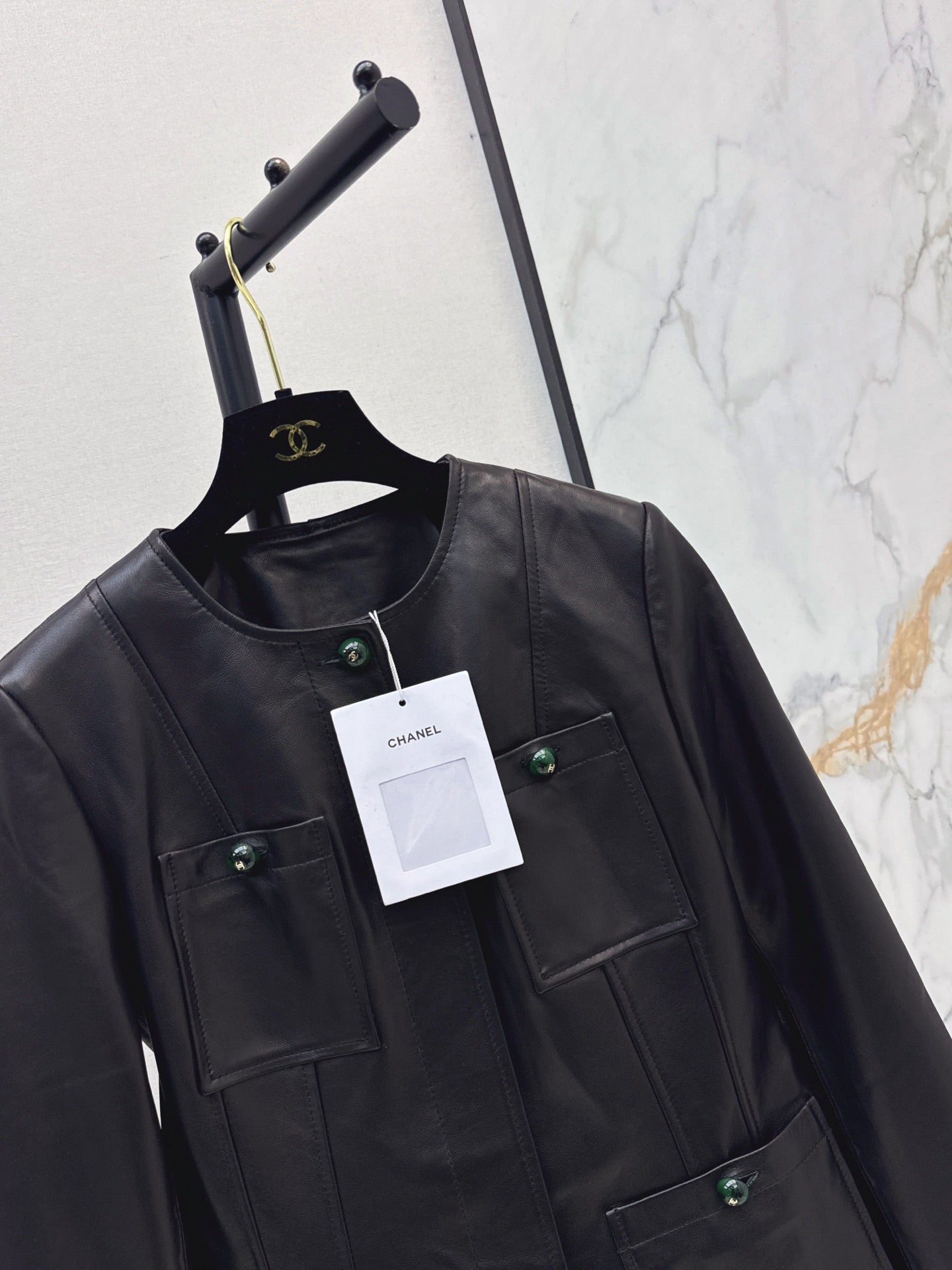 26FW New Premium Métiers d'Art Leather Jacket with Four-Pocket Detailing 🖤