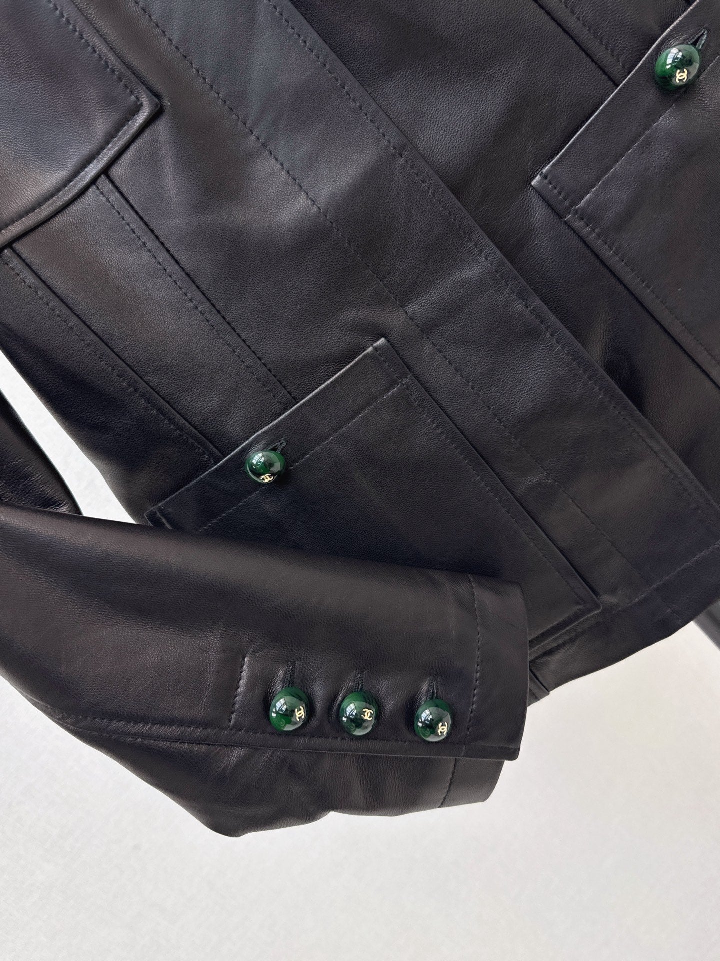 26FW New Premium Métiers d'Art Leather Jacket with Four-Pocket Detailing 🖤